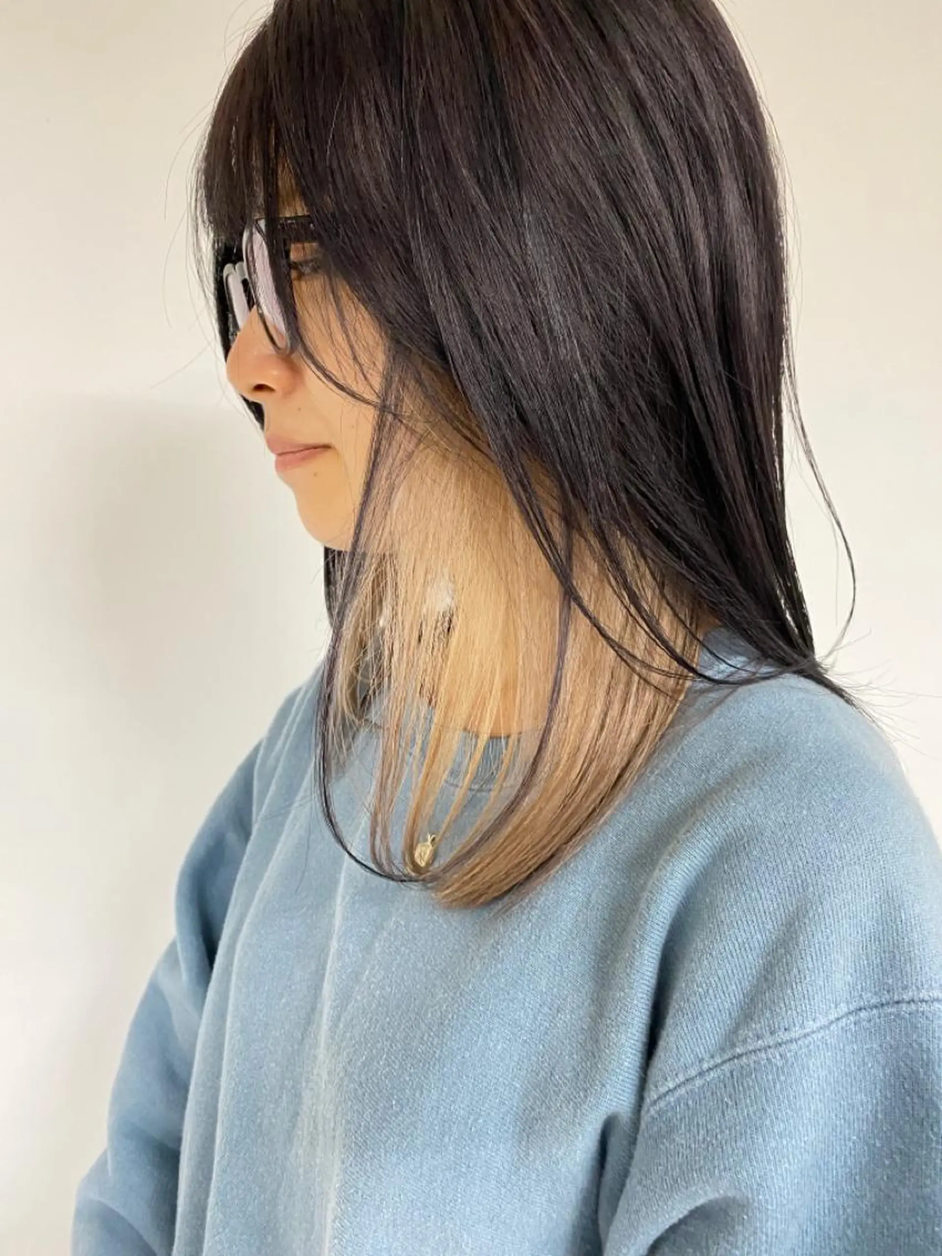 セミロング カラー カット トリートメント steed tokyo所属・KOOKI スティードトーキョーのヘアスタイル