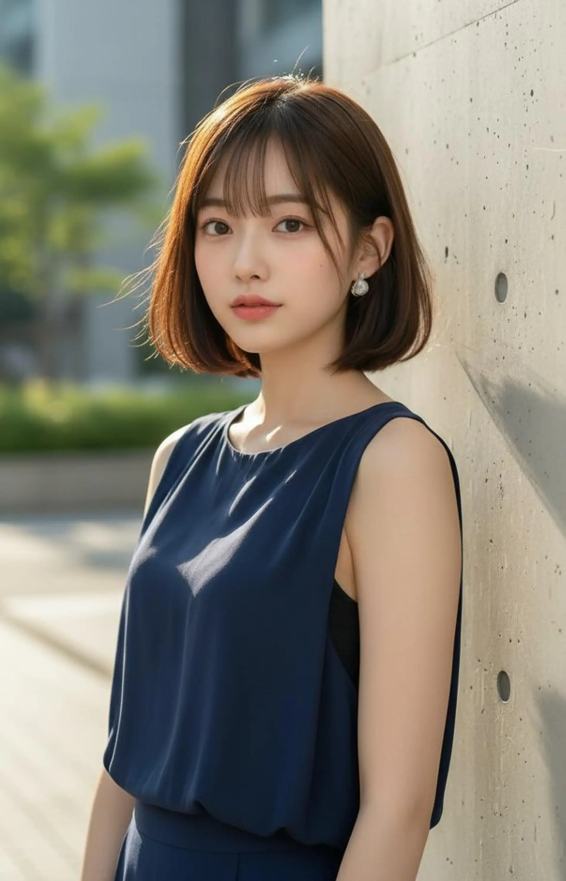 ショート カラー ブラウンカラー 透明感カラー ボブ さく/髪質改善× 縮毛矯正/町田のヘアスタイル