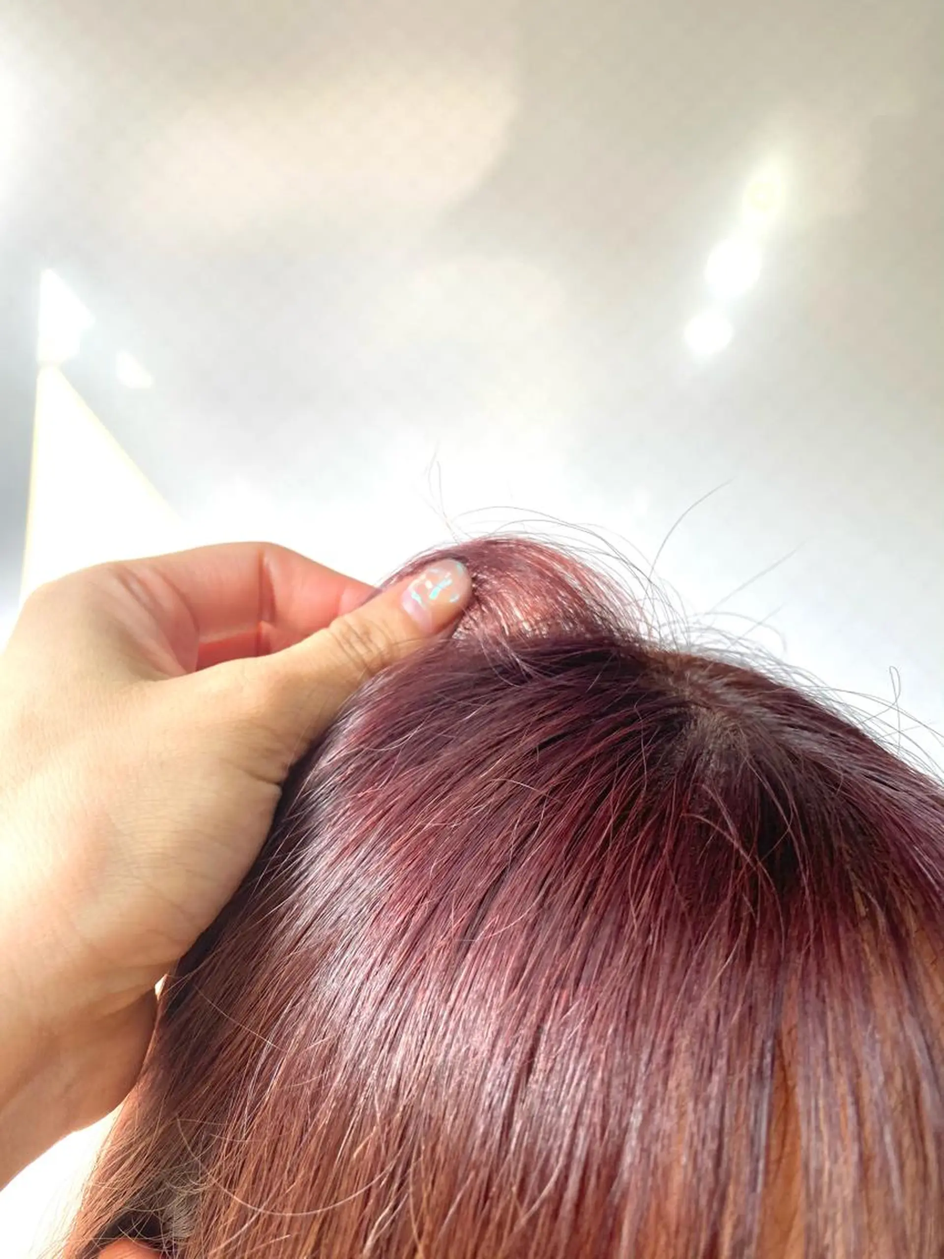 ミディアム カラー ヘアアレンジ ヘアカラー ツガミ リナのヘアスタイル