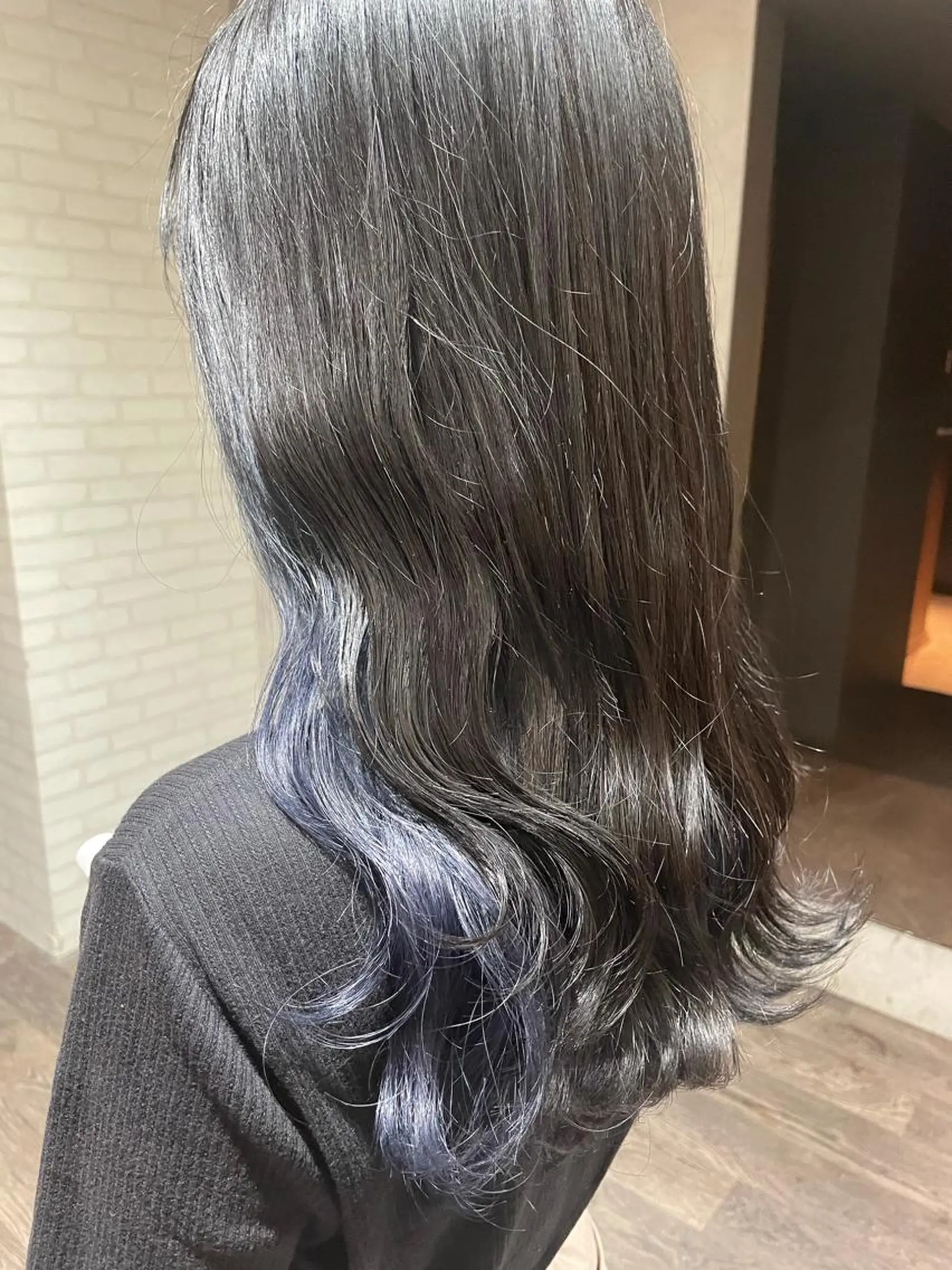 セミロング ヘアカラー 🦄艶カラー×韓国 NANA💎🐬のヘアスタイル