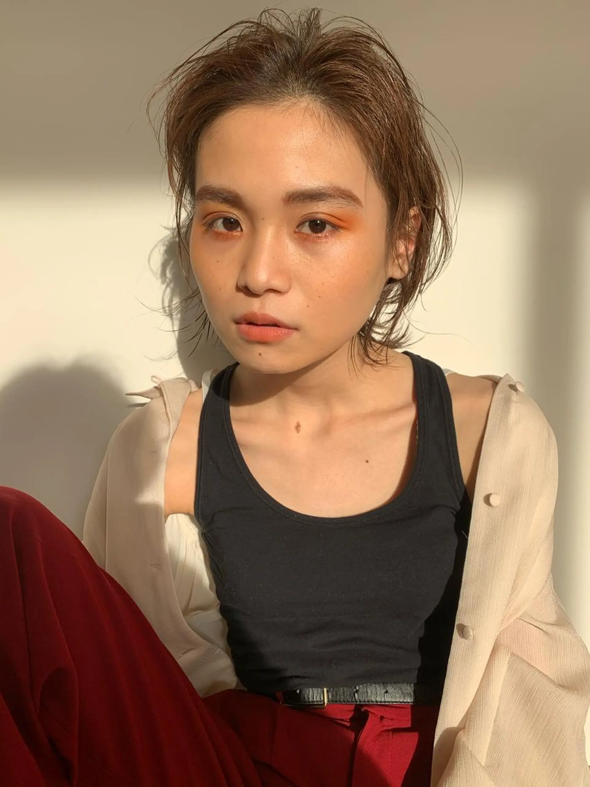 ミディアム カラー 外ハネヘア PAIR DAISUKEのヘアスタイル