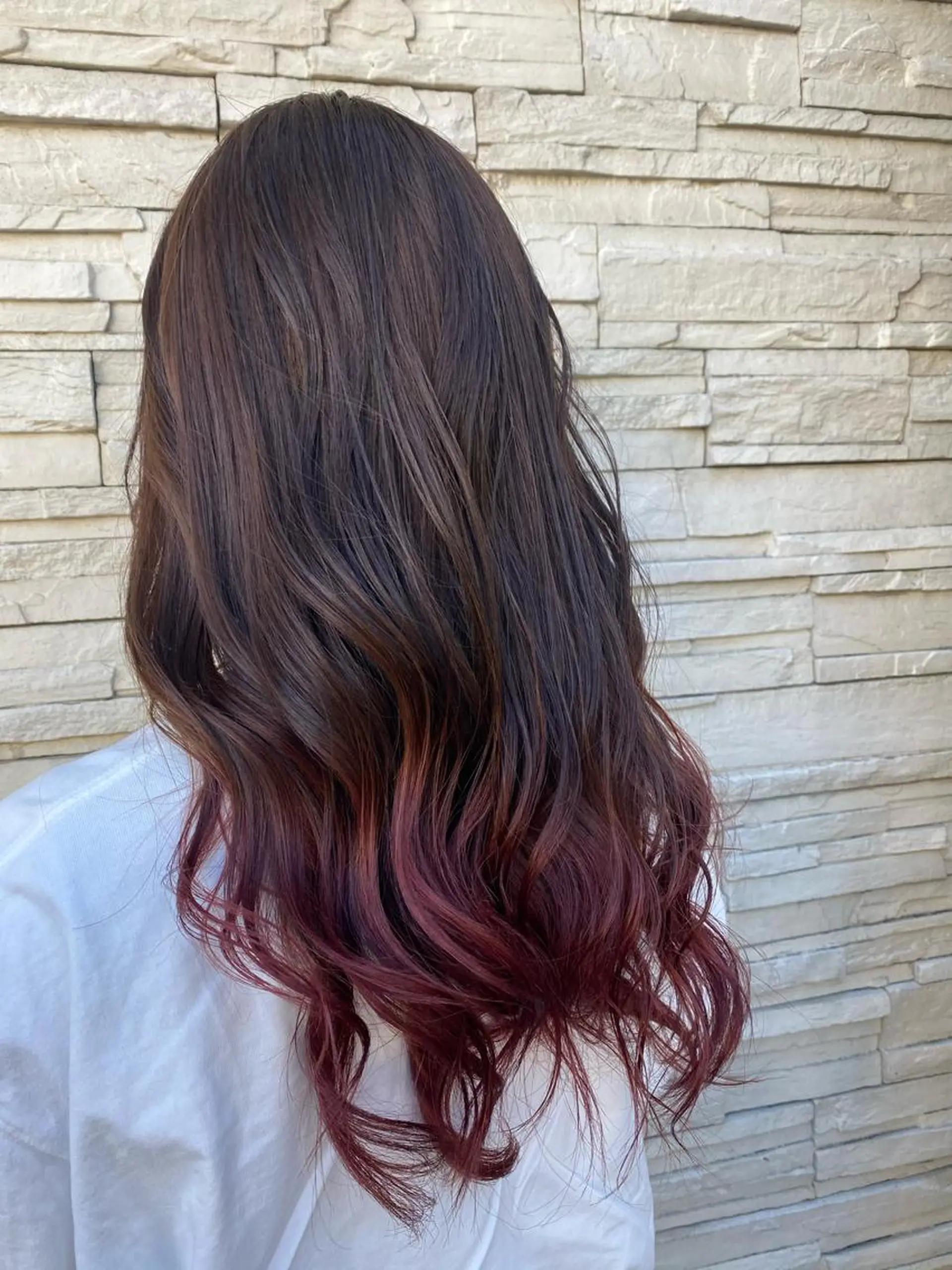 ロング パープルカラー カット ヘアカラー トリートメント 😺ヒアリング 重視😺小川のヘアスタイル