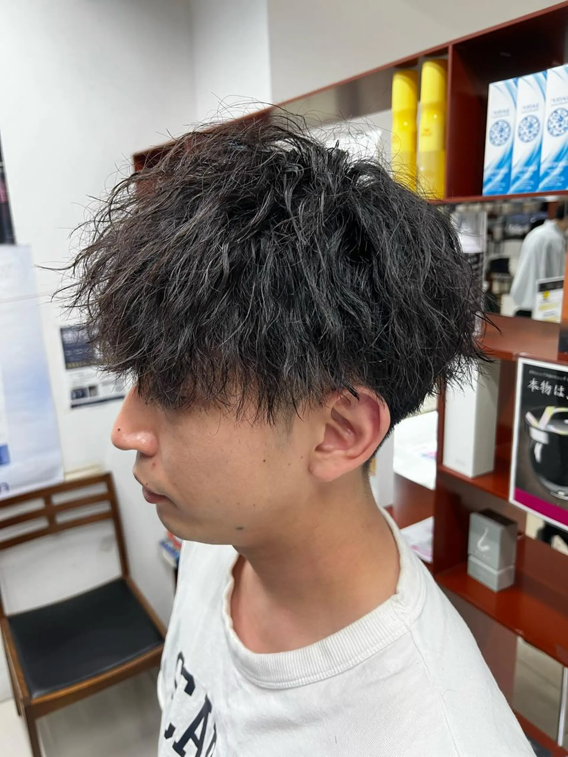 パーマ メンズ カット パーマ 髪質改善美容室bokuno町田店所属・メンズ＆髪質改善縮毛 矯正【平山🔥拓哉】のヘアスタイル