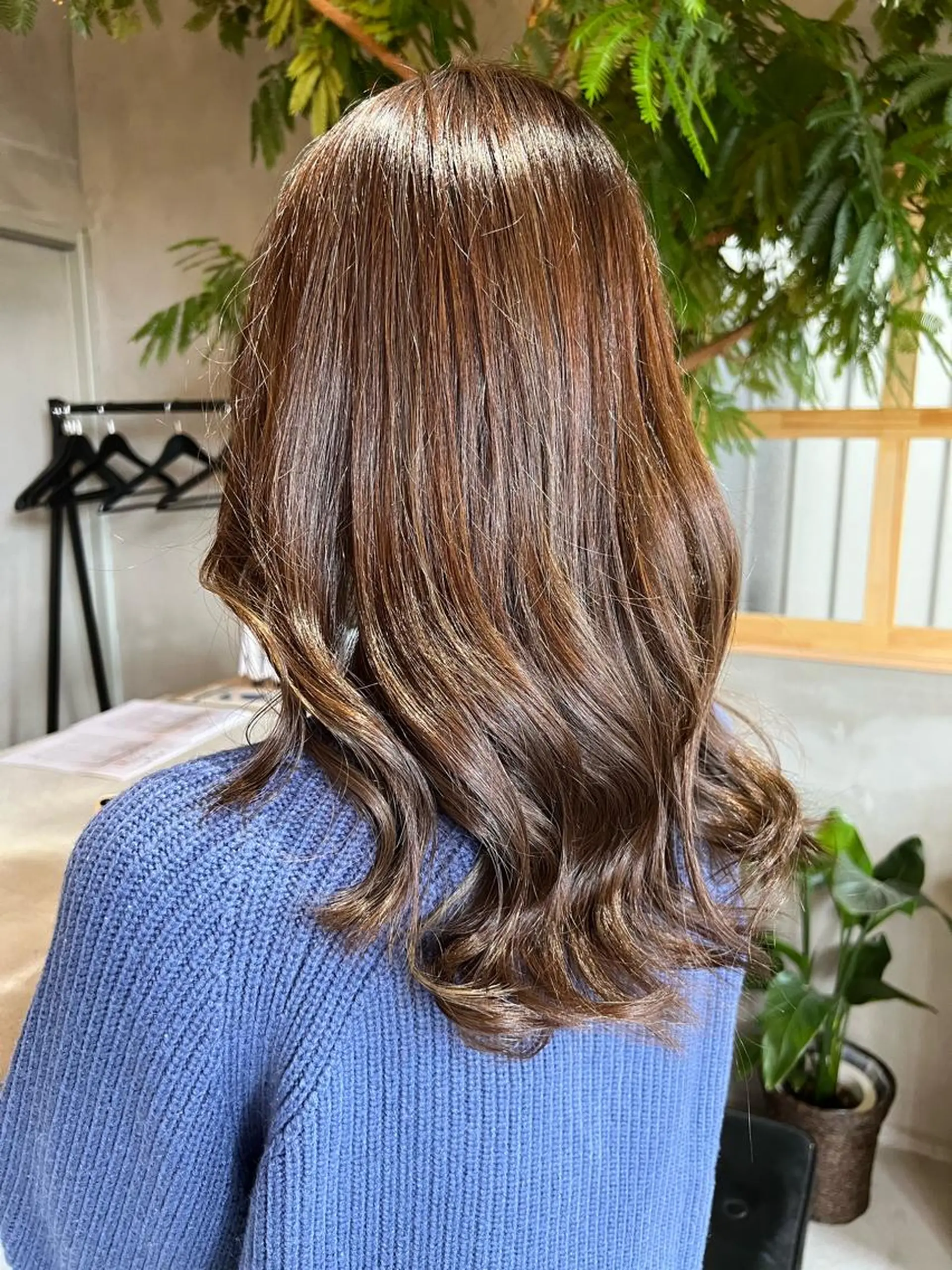 ロング カラー ハイライトカラー イルミナカラー ボブ ハイライト 髪質改善 カット ヘアカラー トリートメント SHINYA シンヤヘアーズのヘアスタイル