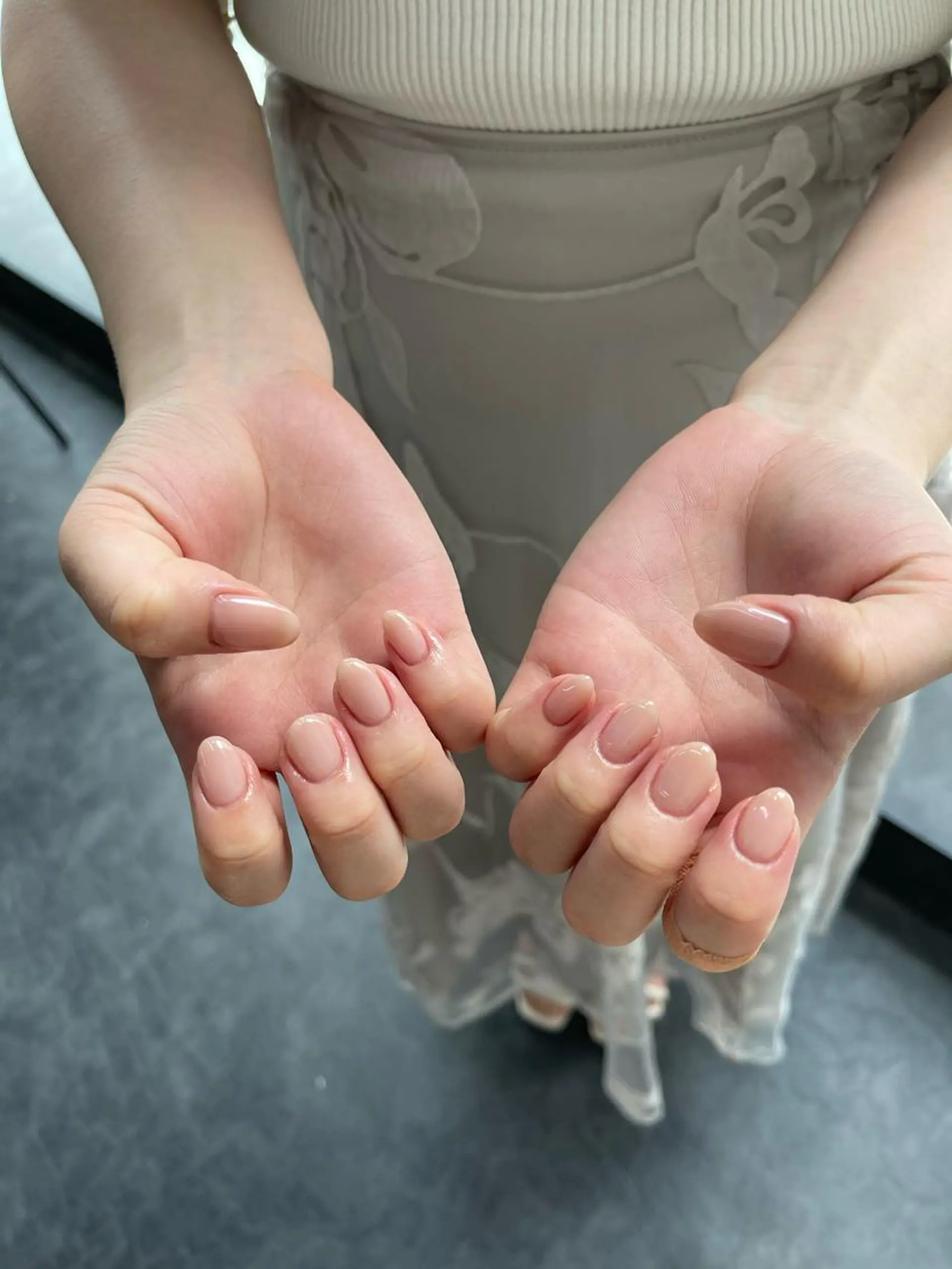 ネイル フレンチネイル マグネットネイル ニュアンスネイル ワンカラーネイル GRANDE大須 Cecil💜のネイルデザイン