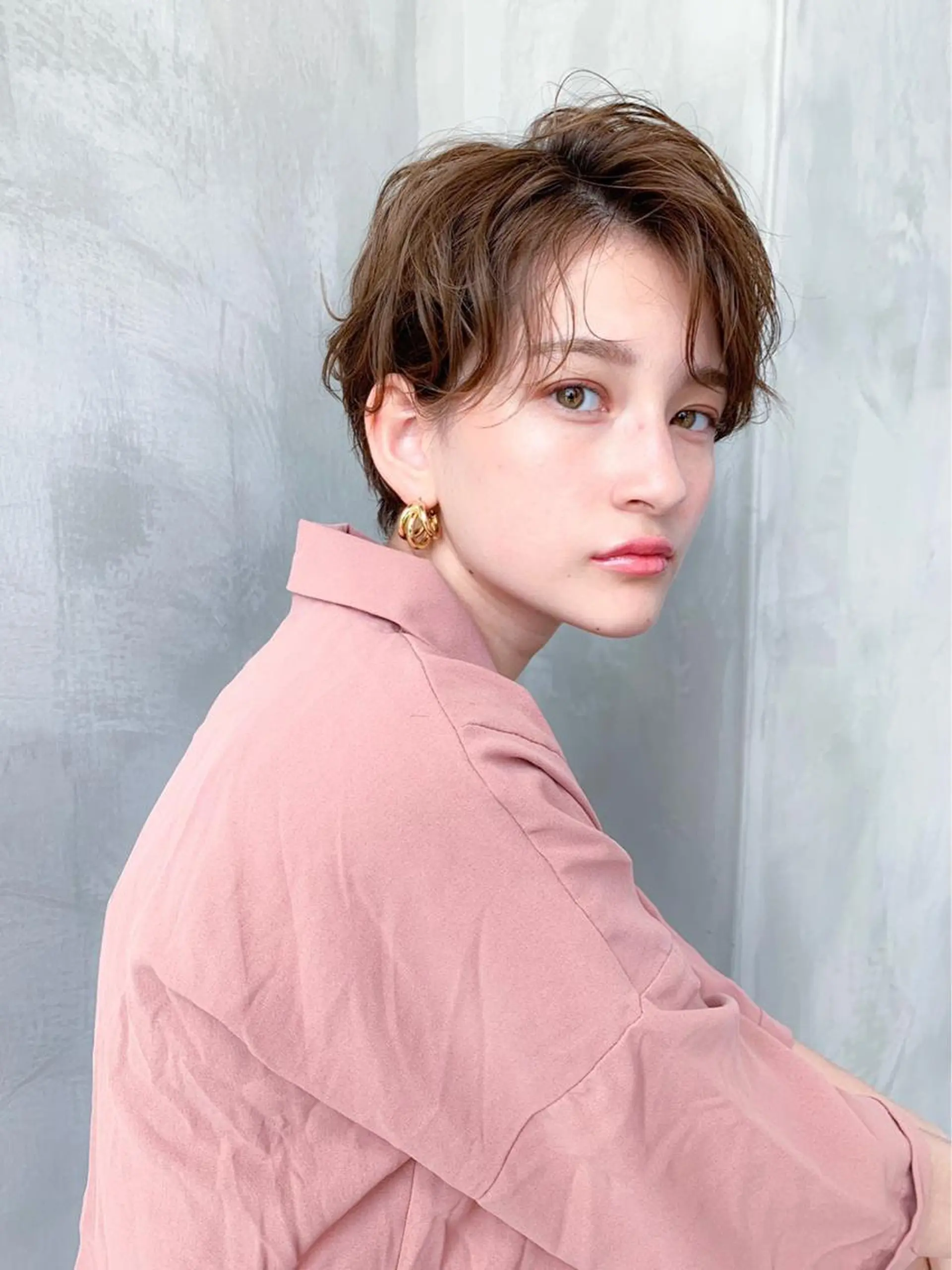 ショート カラー カット ヘアカラー トリートメント 🉐レイヤー/塩見 弘樹🉐渋谷のヘアスタイル