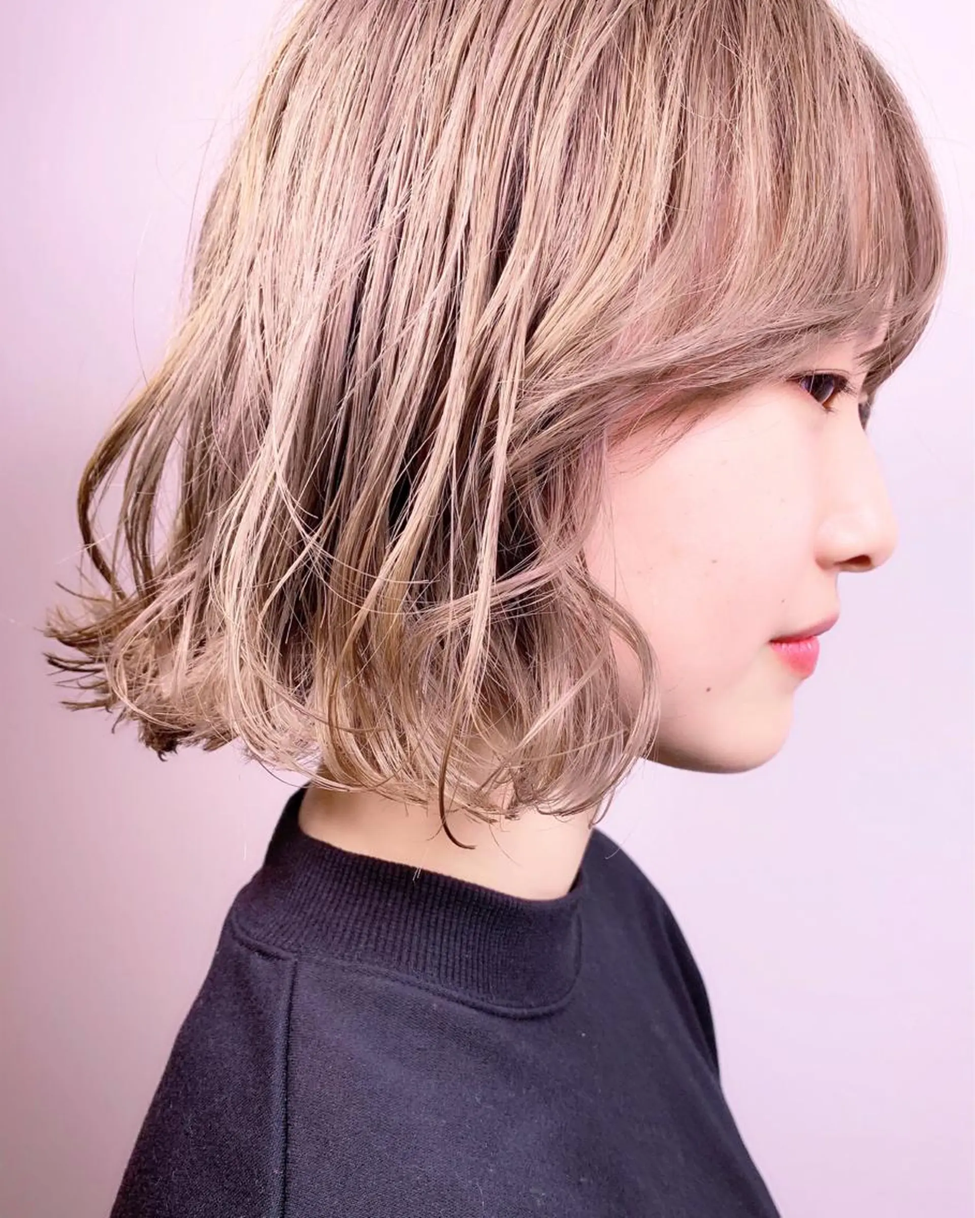 ショート カラー ベージュカラー ブリーチ ブロンド ブロンドベージュ ケアブリーチ tension 【テンション】のヘアスタイル