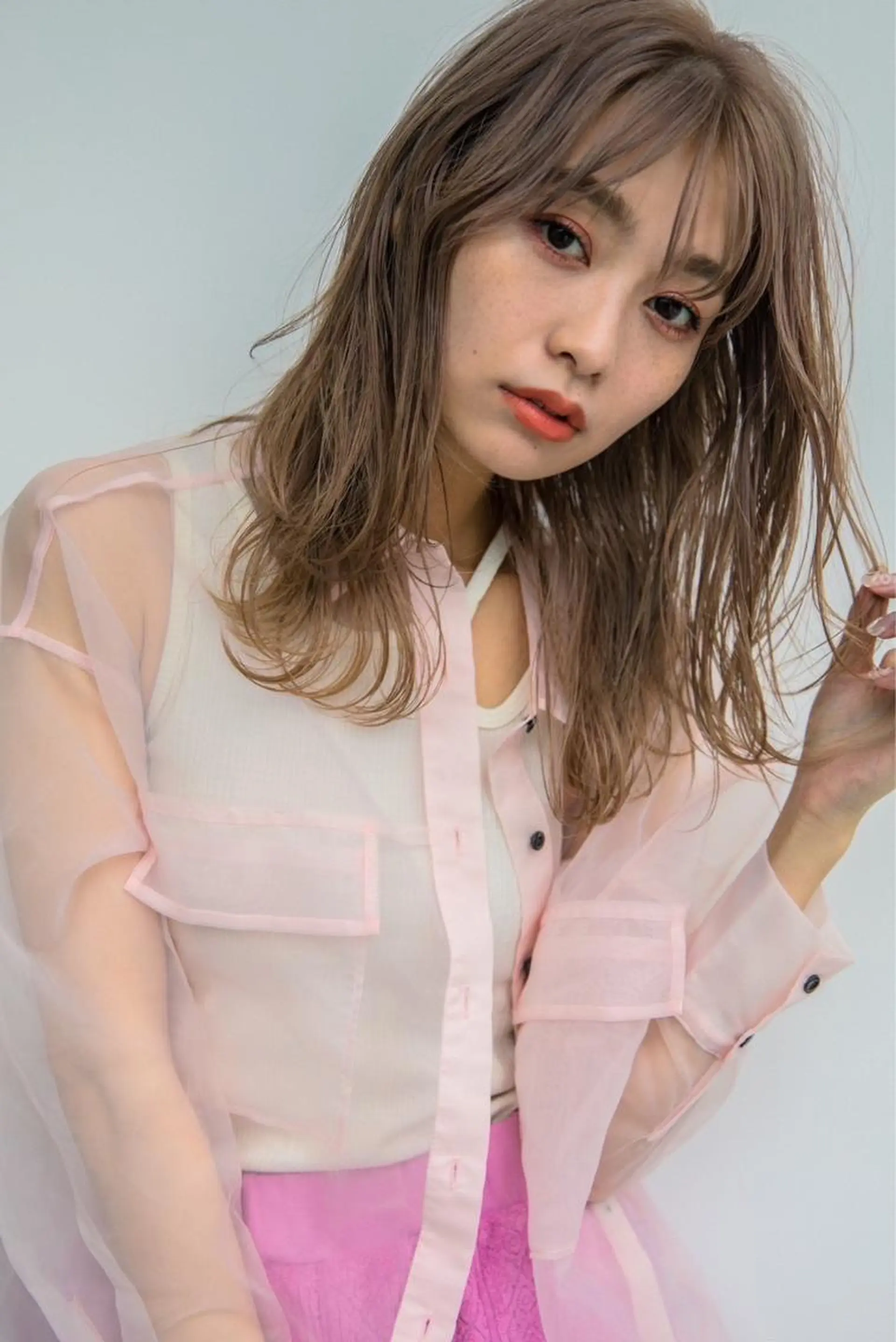 セミロング カラー ベージュカラー インナーカラー ボブ ボブインナー La fith hair ray所属・メンズ/パーマ/ ブリーチ/KAITOのヘアスタイル