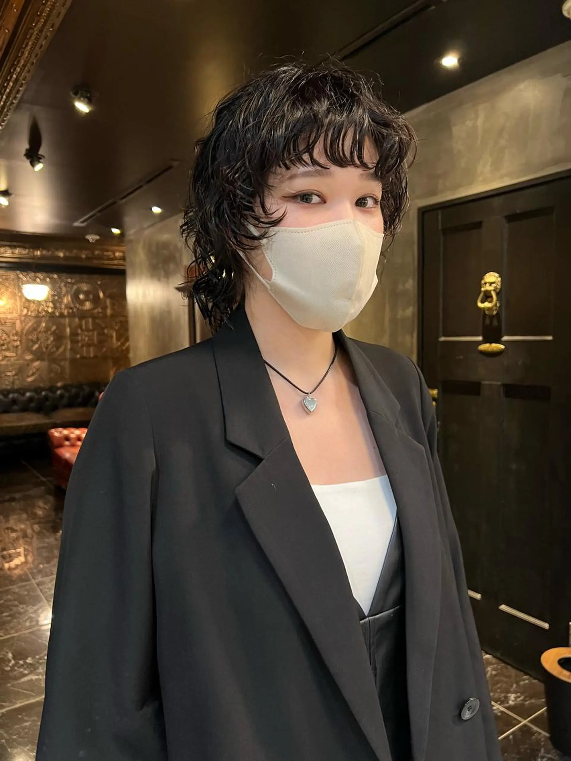 ミディアム パーマ カット パーマ トリートメント haco＋所属・圧倒的デザイン力 店長🎨RENAのヘアスタイル