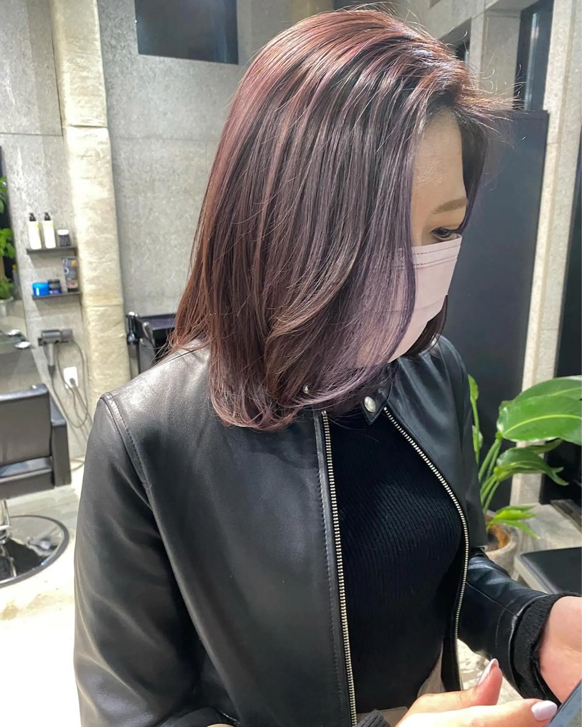 ミディアム カラー パーマ 髪質改善 縮毛矯正 トリートメント OVER→三軒茶屋 /縮毛矯正・髪質改善のヘアスタイル