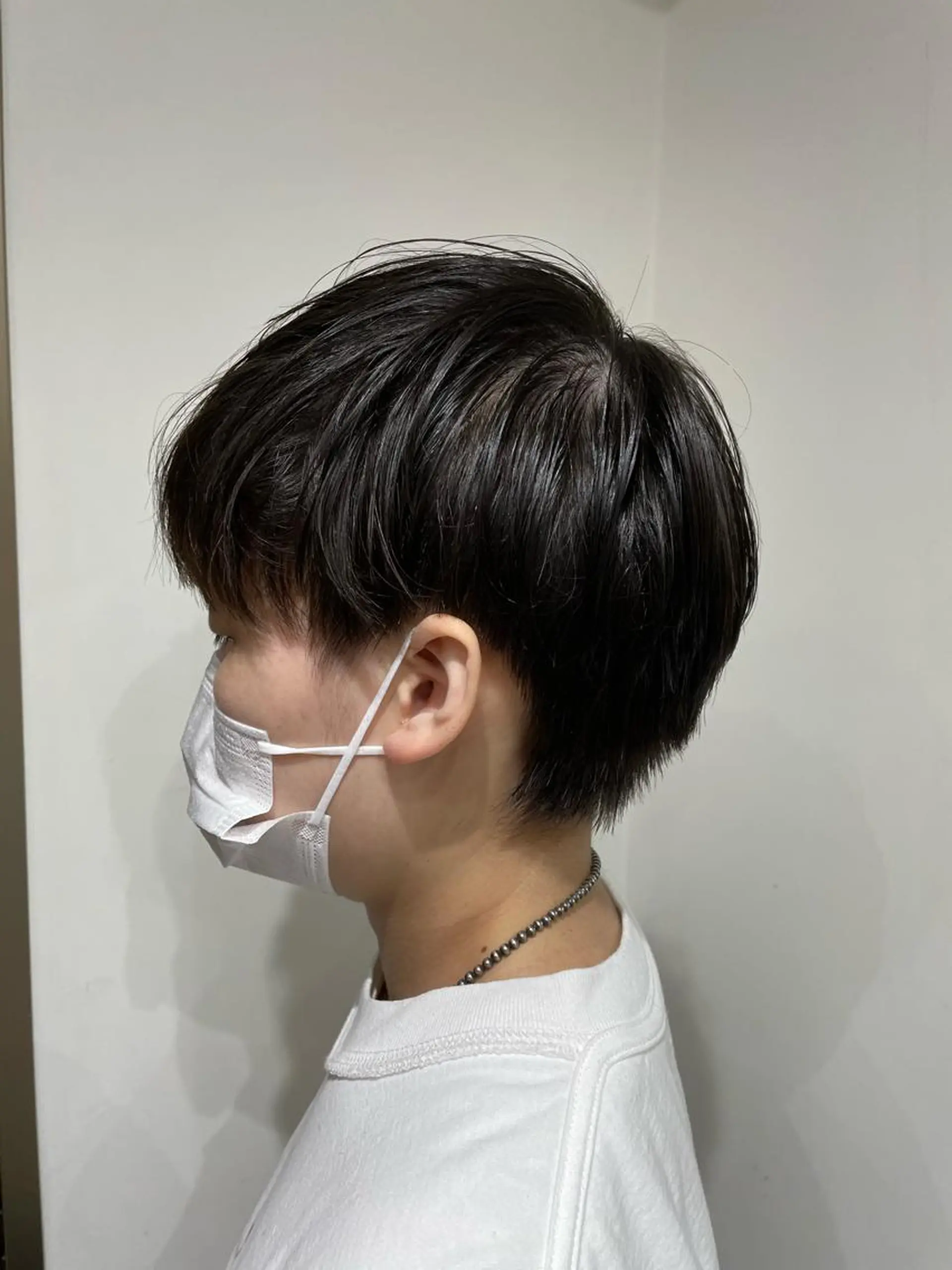 ショート 🐬脱白髪染めカラー 清水大世🐬のヘアスタイル