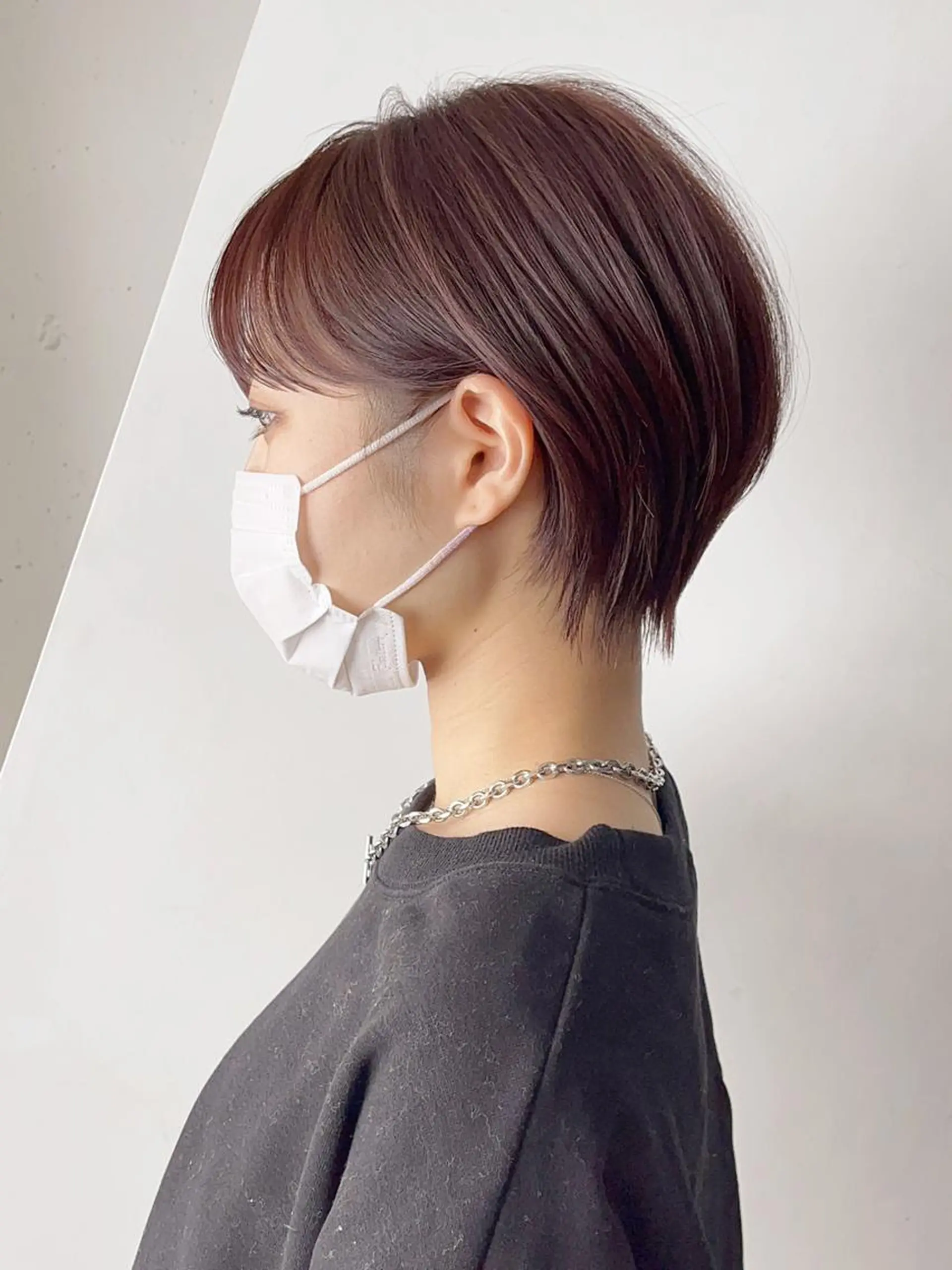 ショート パーマ ヘアアレンジ カラー くびれヘア ショートヘア カット ITbyALBUM 松戸のヘアスタイル