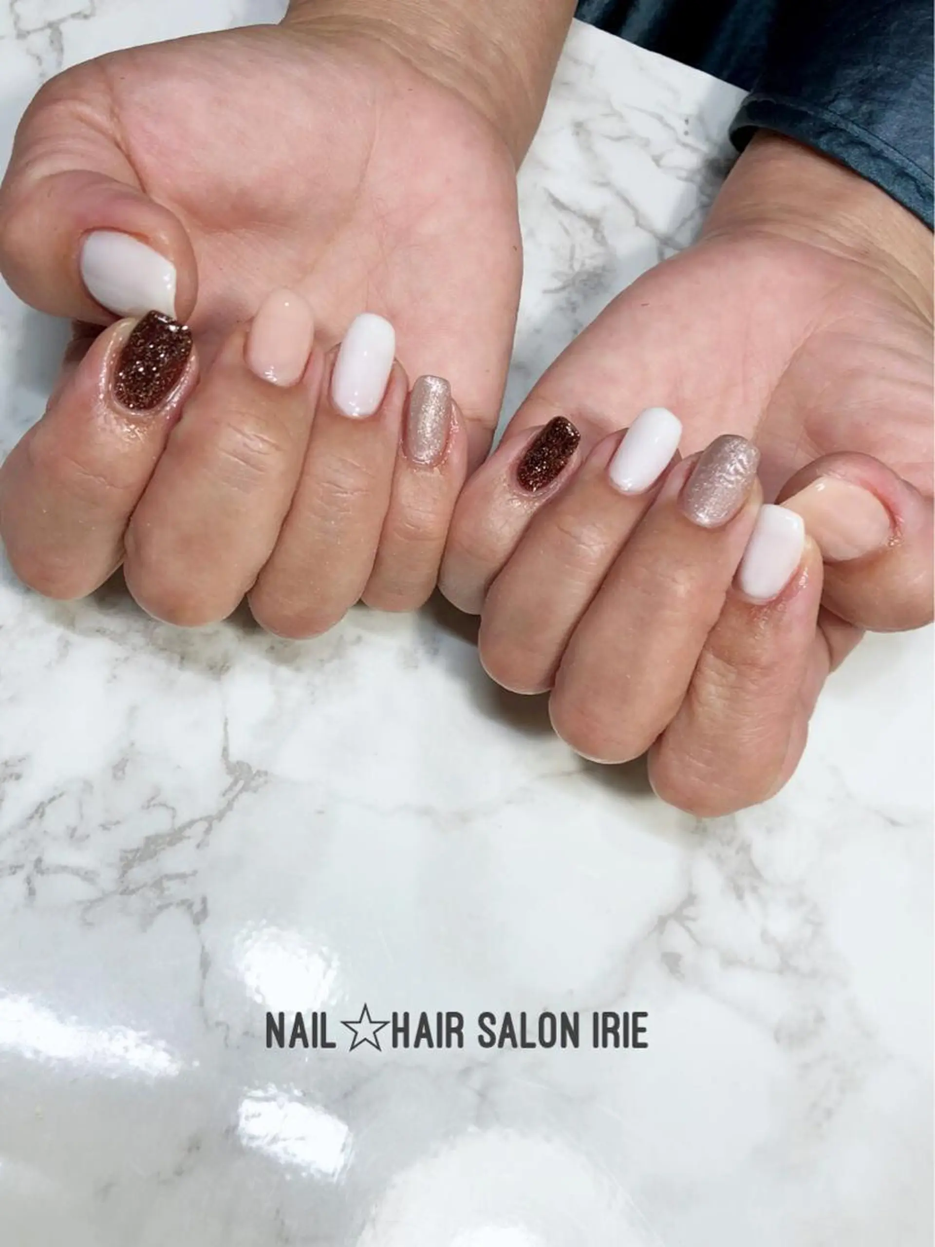 ネイル ハンドネイル ハンドケア Hair salon Irie所属・與儀 知佳のネイルデザイン