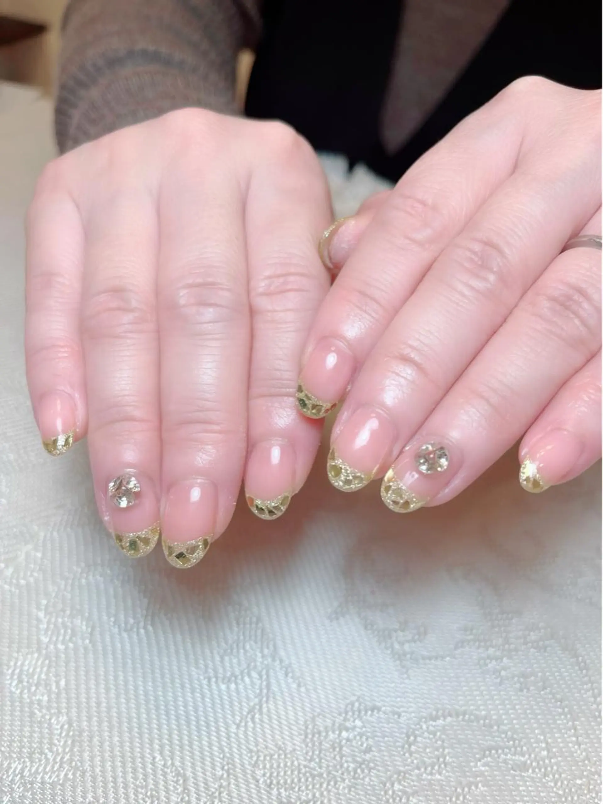 ネイル フレンチネイル ガラスフレンチ ハンドネイル A.sister所属・nail salon 《A.sister》のネイルデザイン