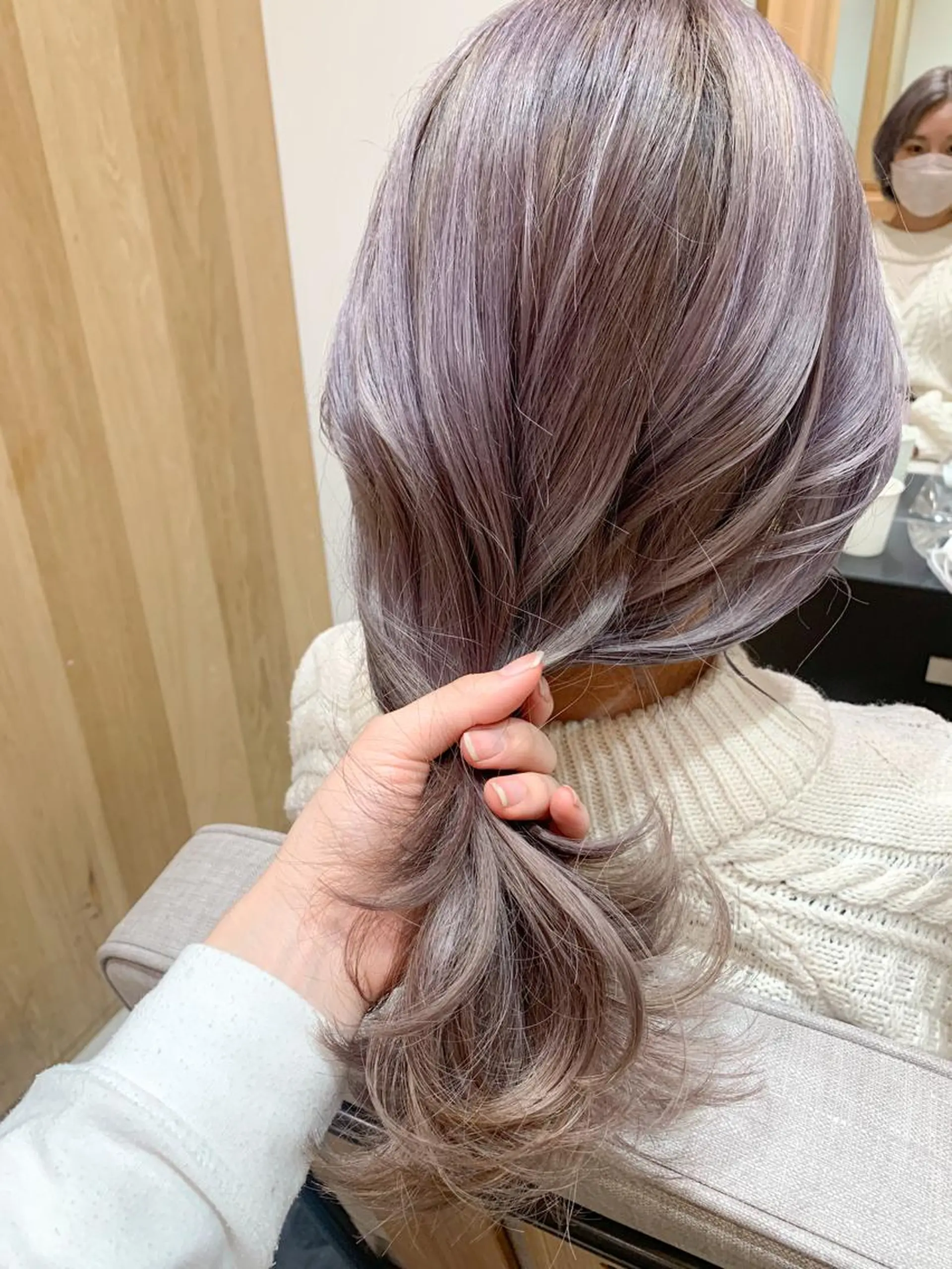 ミディアム カラー ヘアアレンジ ブリーチ カット ヘアカラー トリートメント yuka .のヘアスタイル