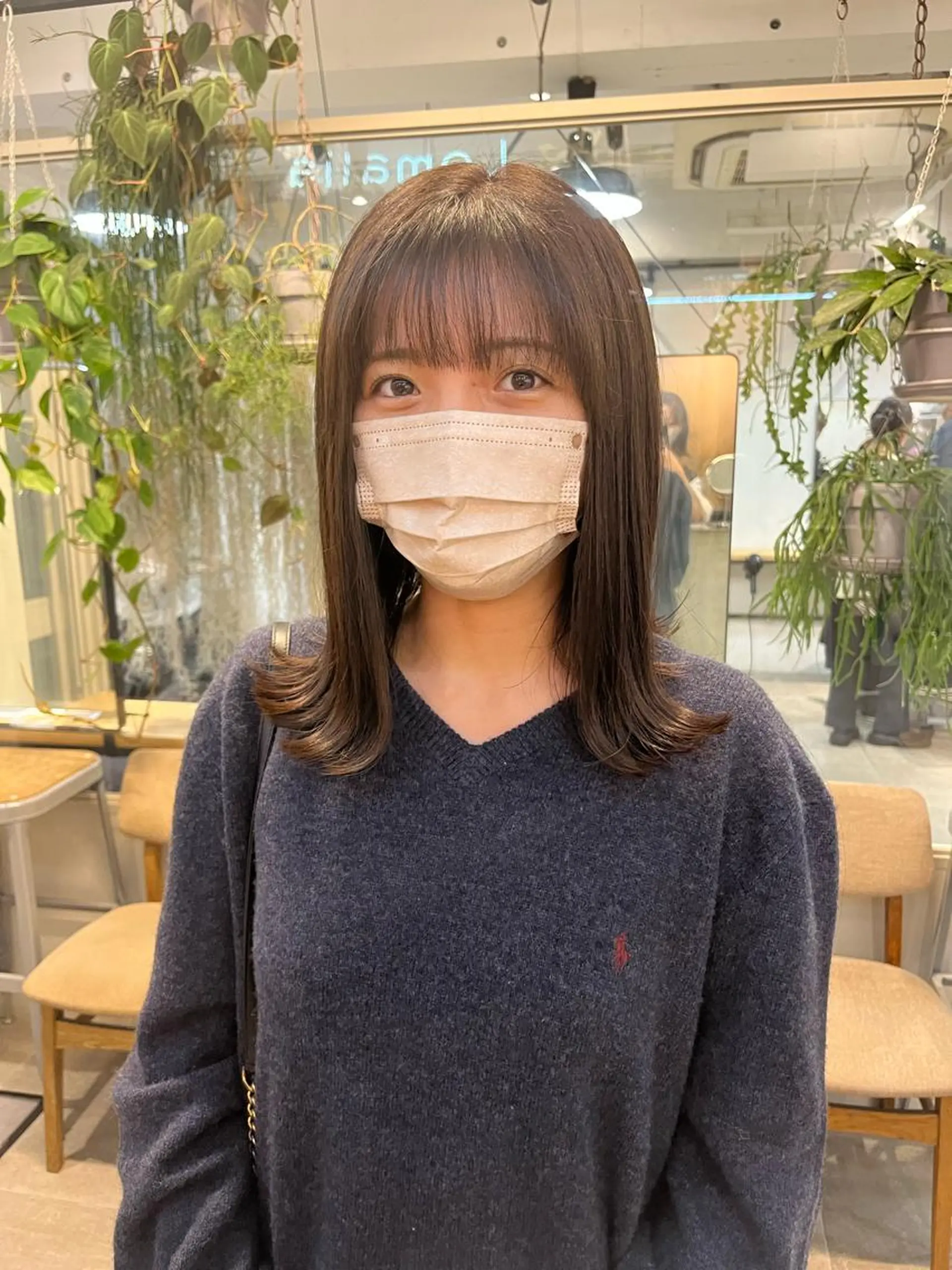 ミディアム カラー パーマ ヘアアレンジ メンズ キッズ ネイル マツエク・マツパ アイブロウ お洒落パーマ/ボブ ❄️Tomoka❄️のヘアスタイル