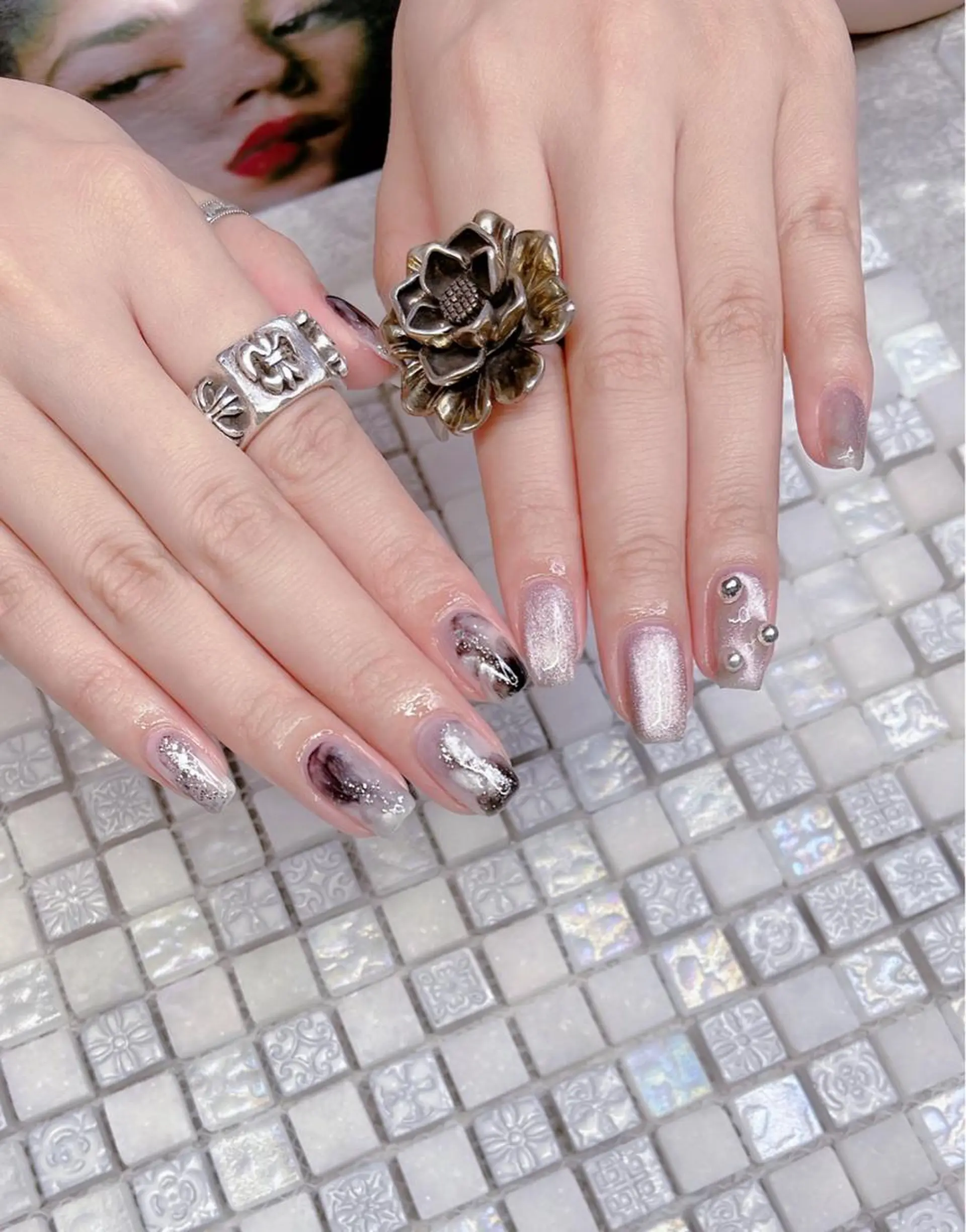 ミディアム めぐみのネイルサロン 惠のネイルデザイン