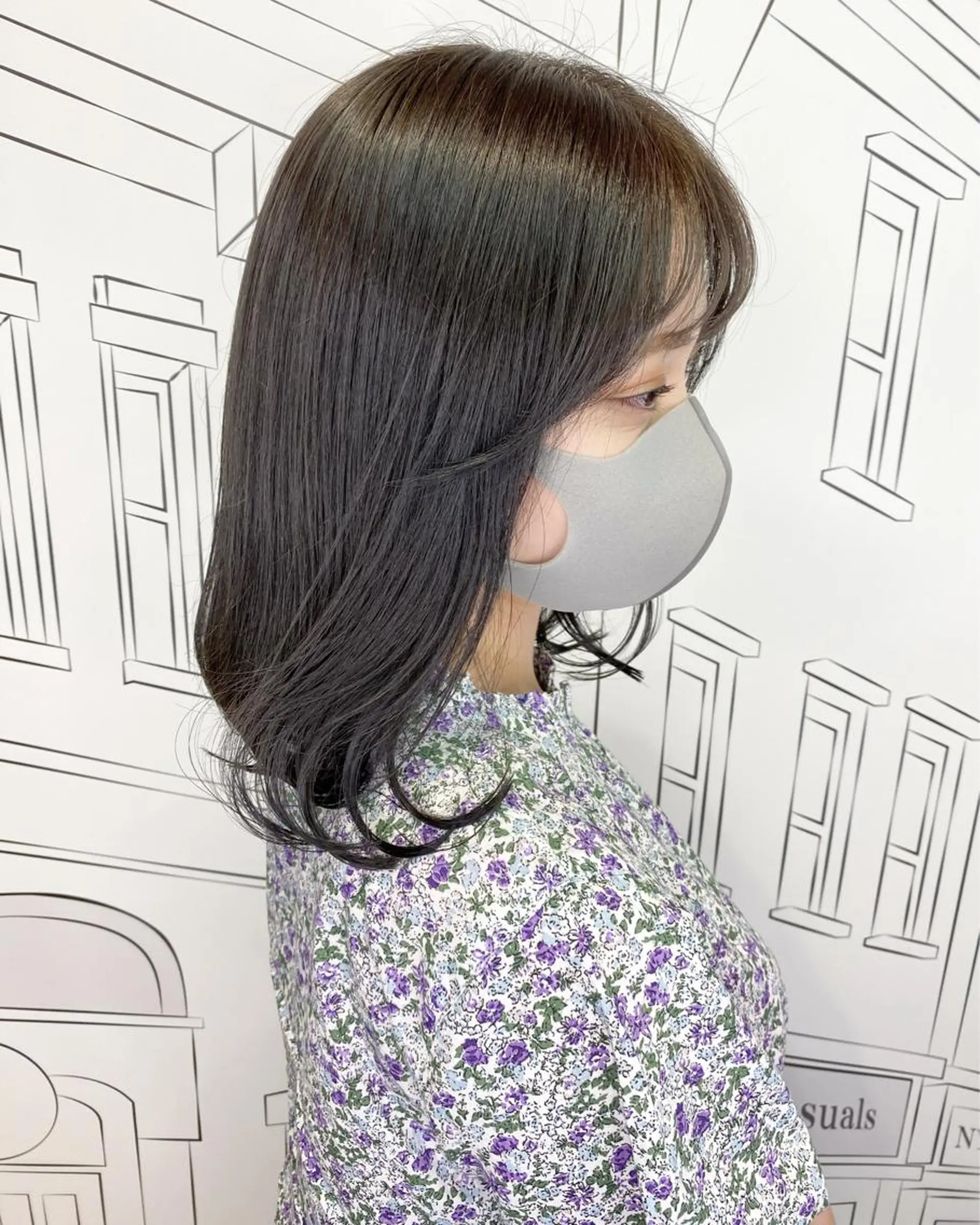 ミディアム 💎馴染むエクステ ×カラーTOMO💎のヘアスタイル