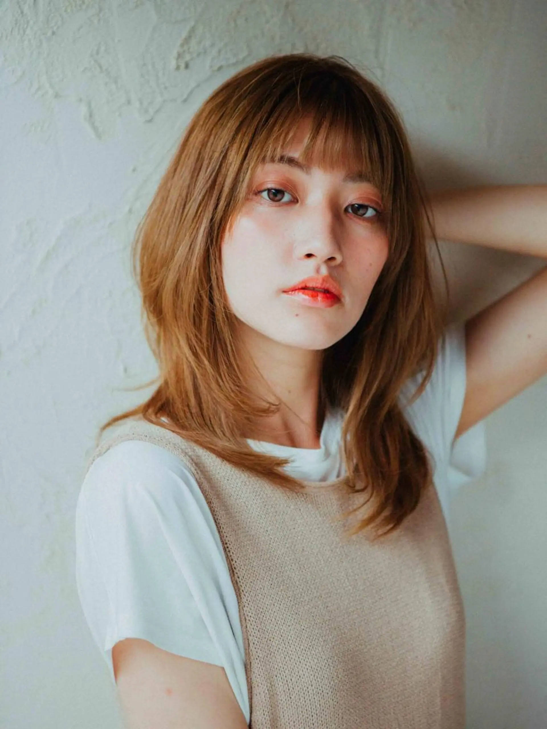 セミロング カラー カット ヘアカラー トリートメント WEST✂︎前田 明宏✂︎大和高田のヘアスタイル