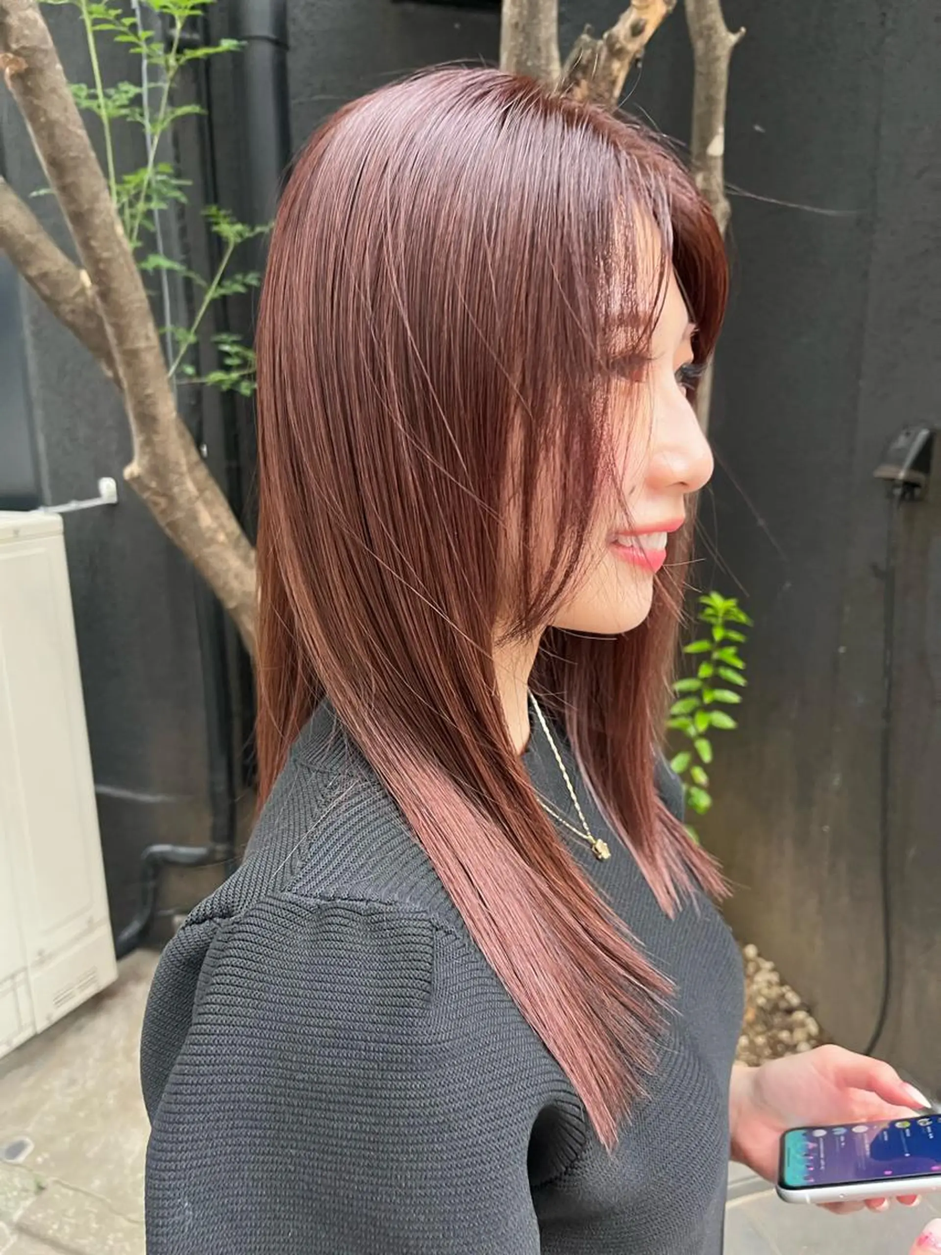 ミディアム カラー ヘアアレンジ 成人式 結婚式・ブライダル 入学式 卒業式のヘアスタイル 似合わせカット HIROKO / 透明感暖色カラー🎀のヘアスタイル