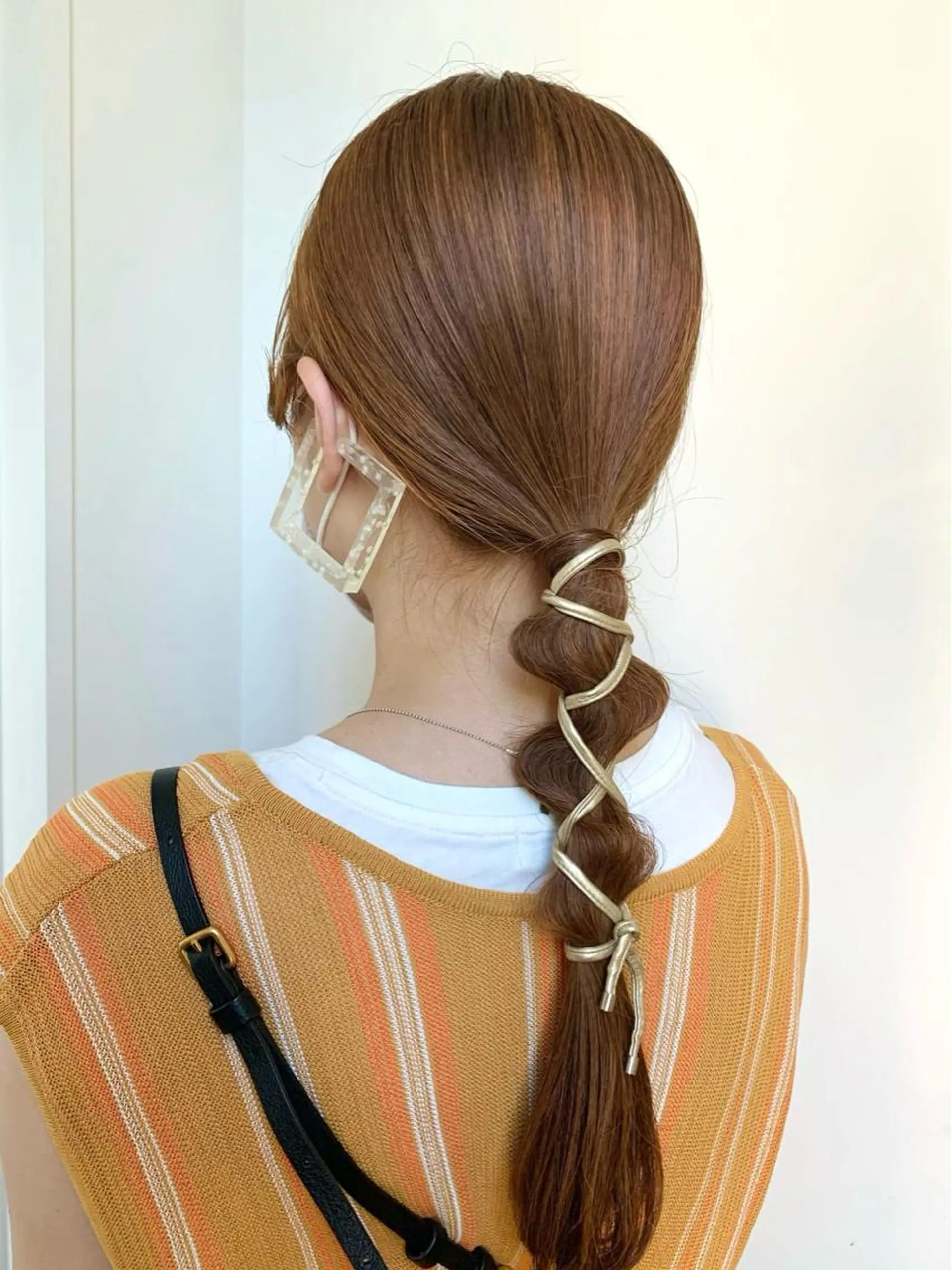ロング カラー ベージュカラー オレンジ オレンジベージュ 韓国ヘア /男女❄️ 細江 美紅のヘアスタイル