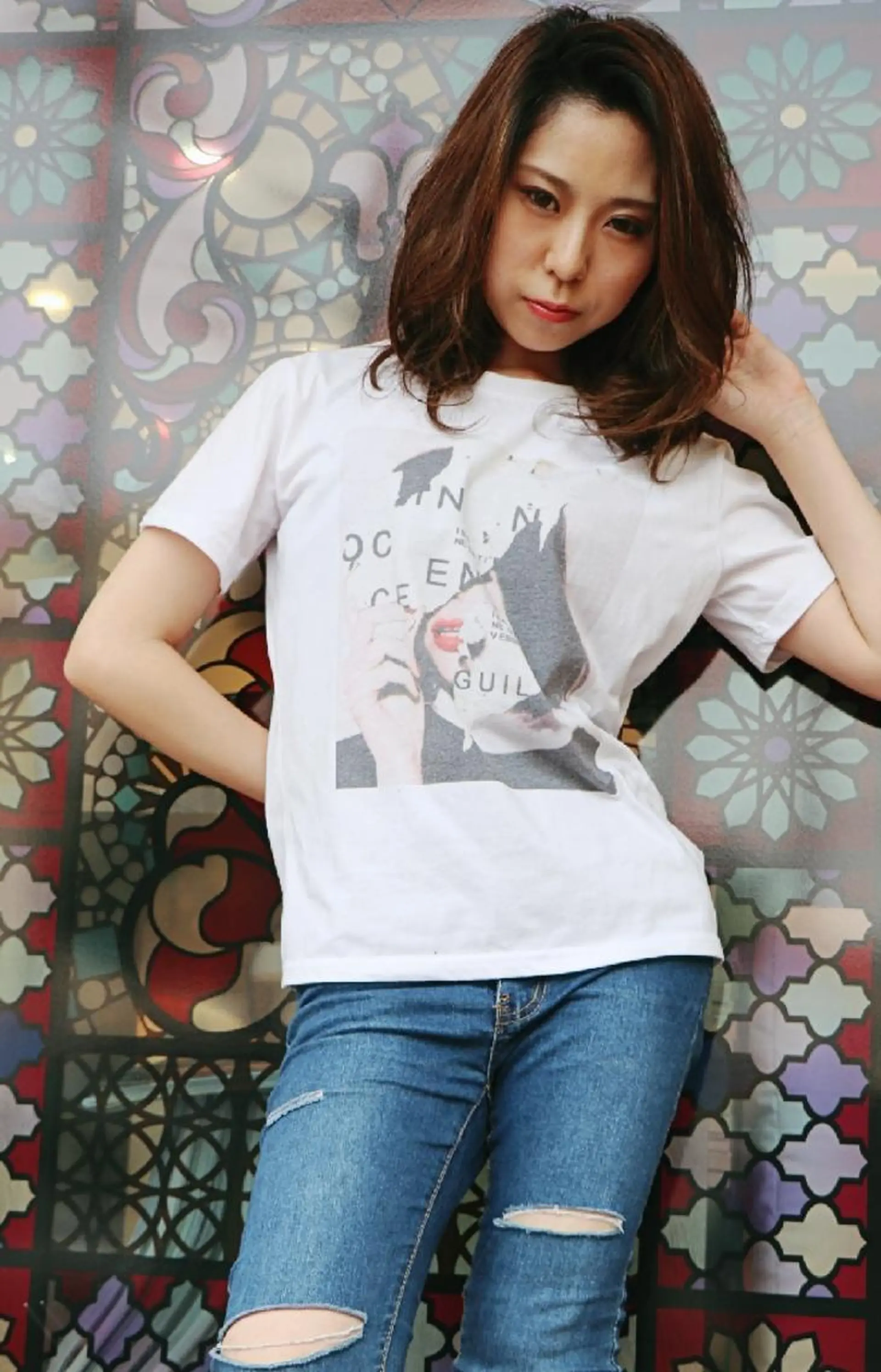 カラー ミディアム LAMP HAIR ランプヘアー所属・徳永 博志のヘアスタイル