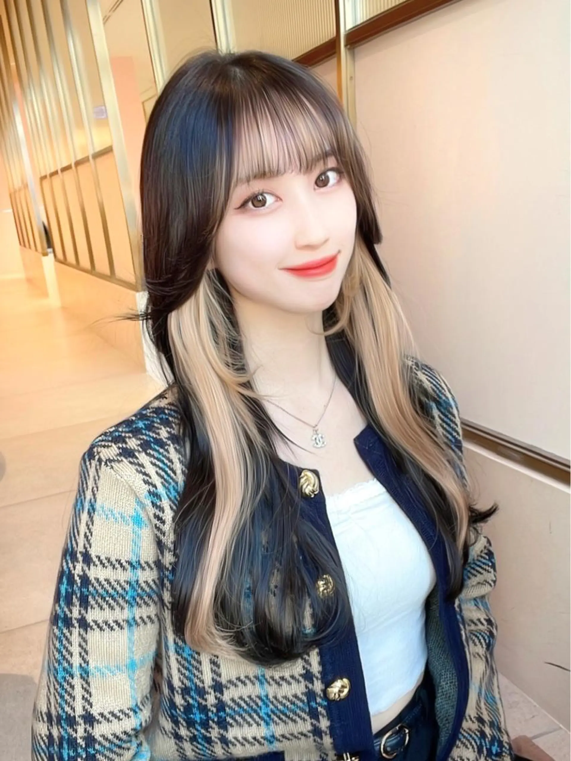 ロング カラー 顔周り特化/韓国ヘア /レイヤー/吉野幸大のヘアスタイル