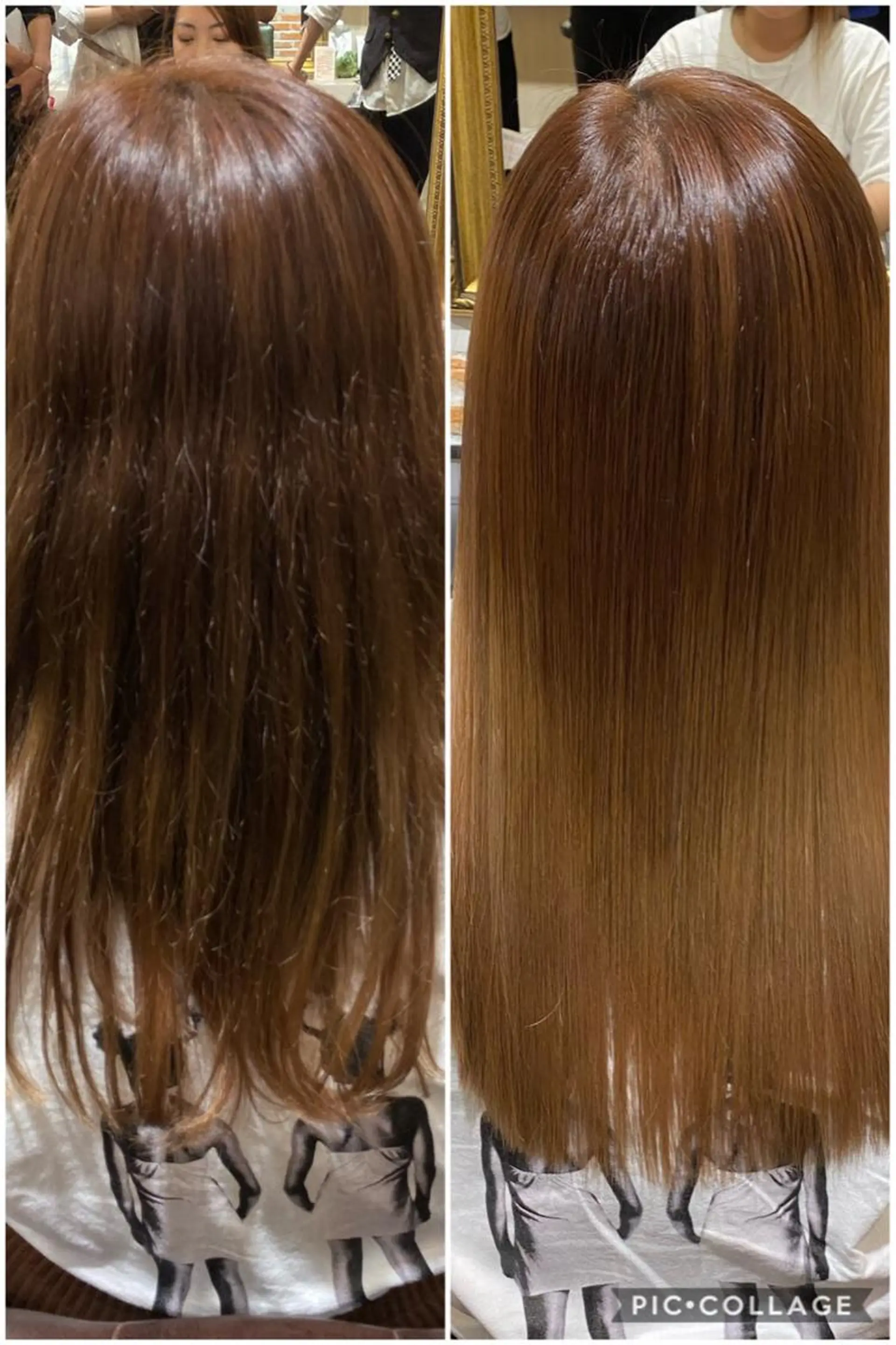 ロング カラー パーマ 保子 祐里香のヘアスタイル