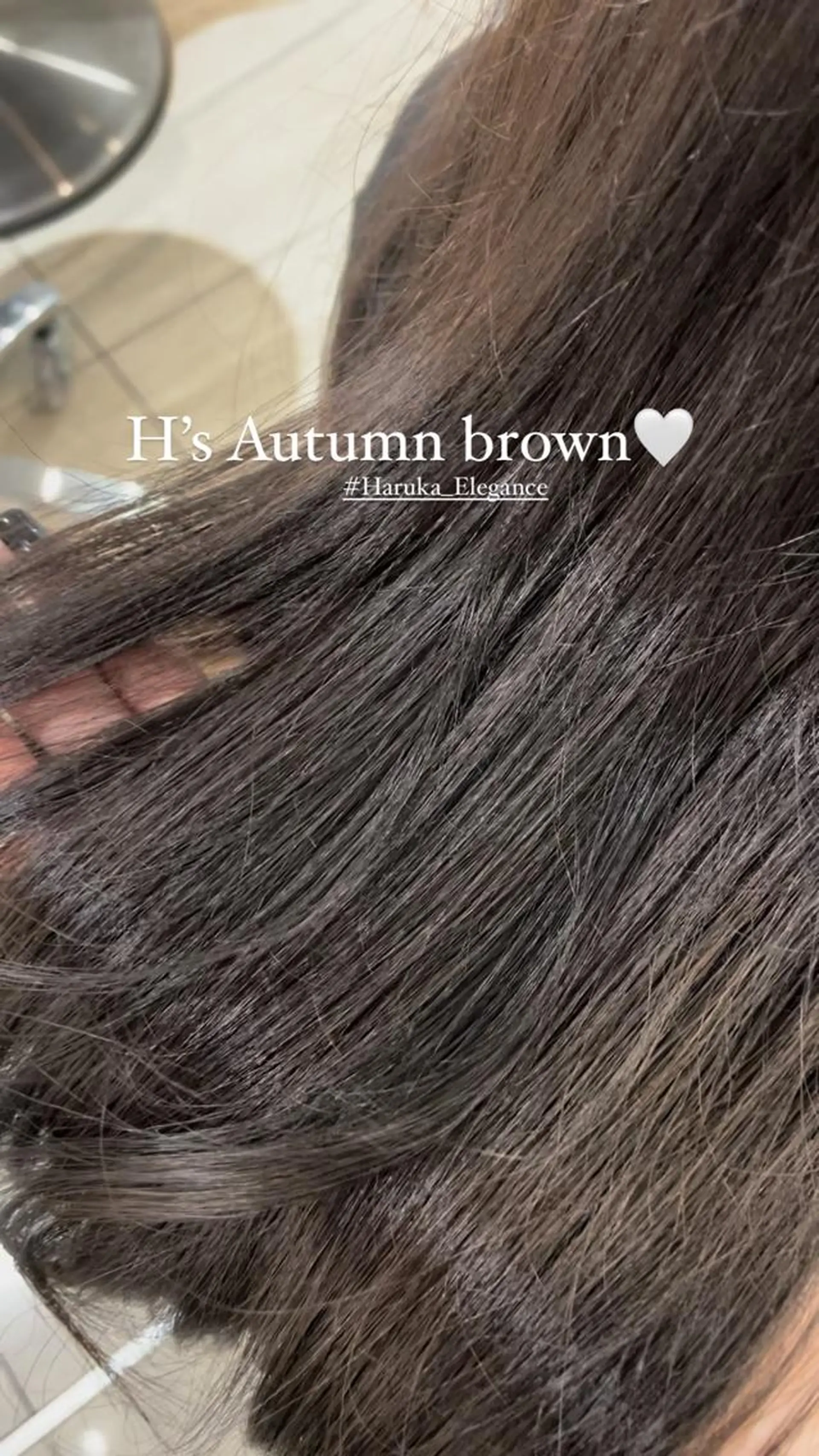 ロング カラー ONDO所属・森 はるかのヘアスタイル