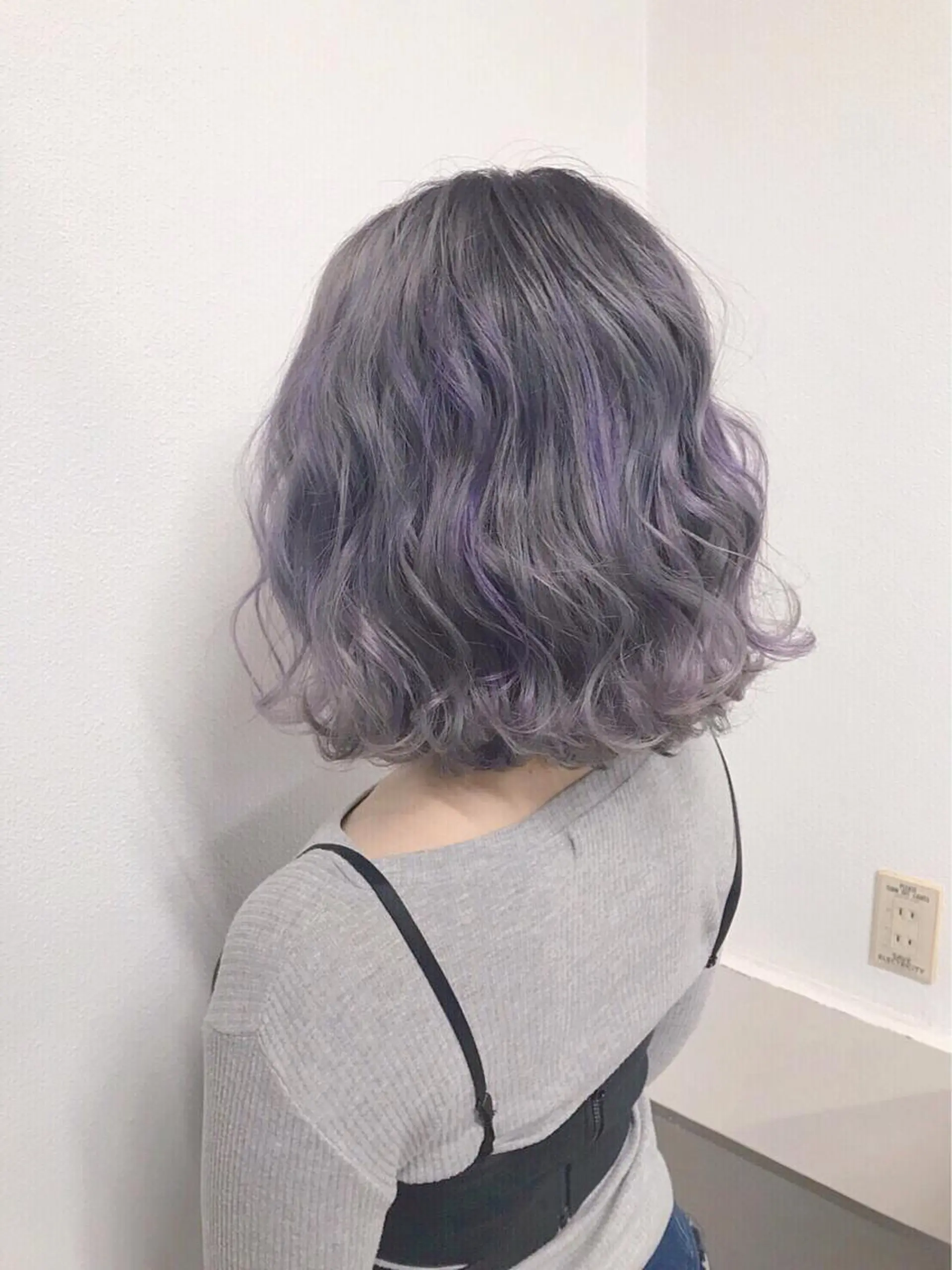 ミディアム カラー ヘアアレンジ ブリーチ ユニコーンカラー ヘアカラー トリートメント GiseL天神カラー 髪質改善/ブリーチのヘアスタイル