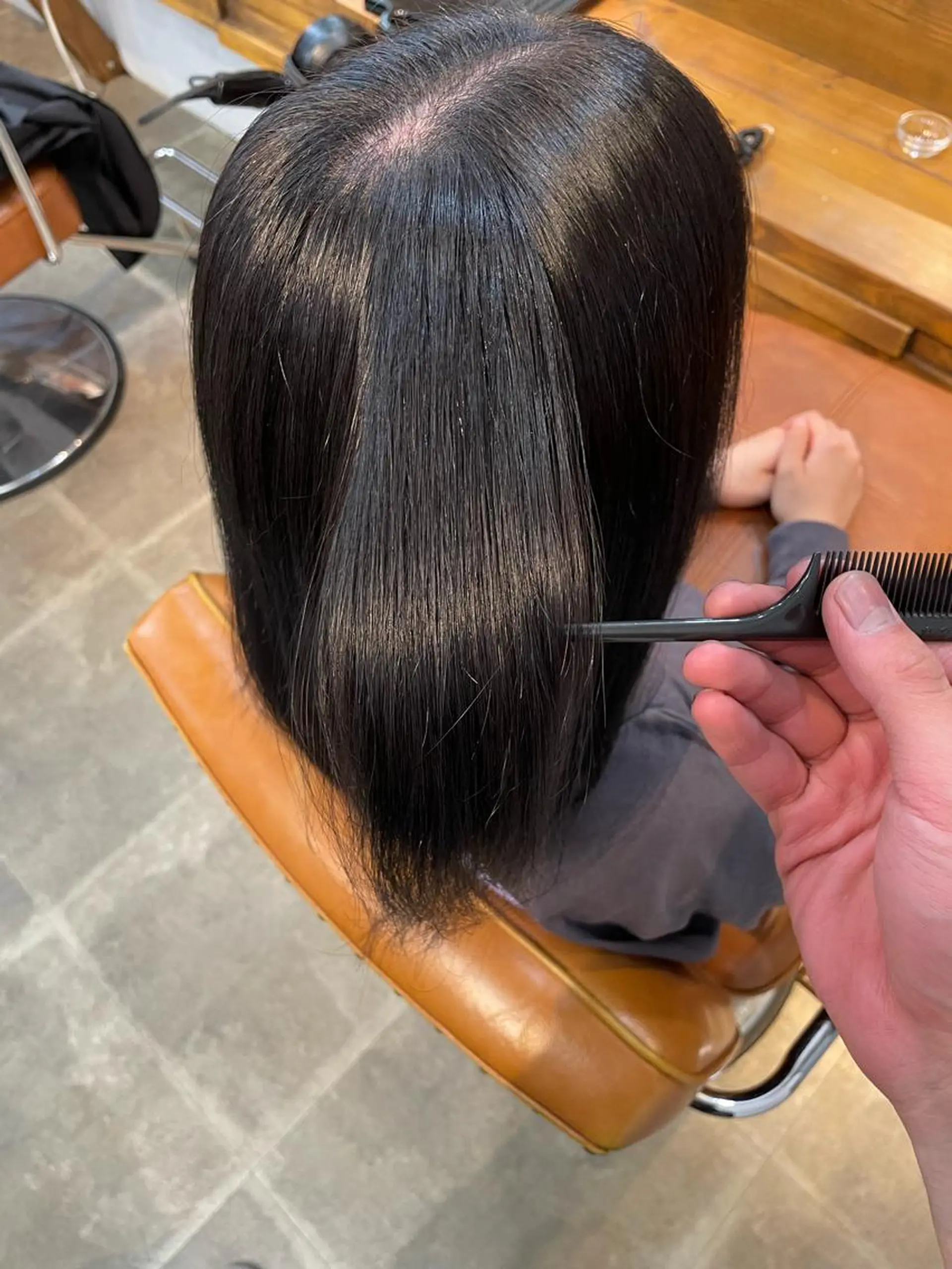 ミディアム カラー 松田 恋のヘアスタイル