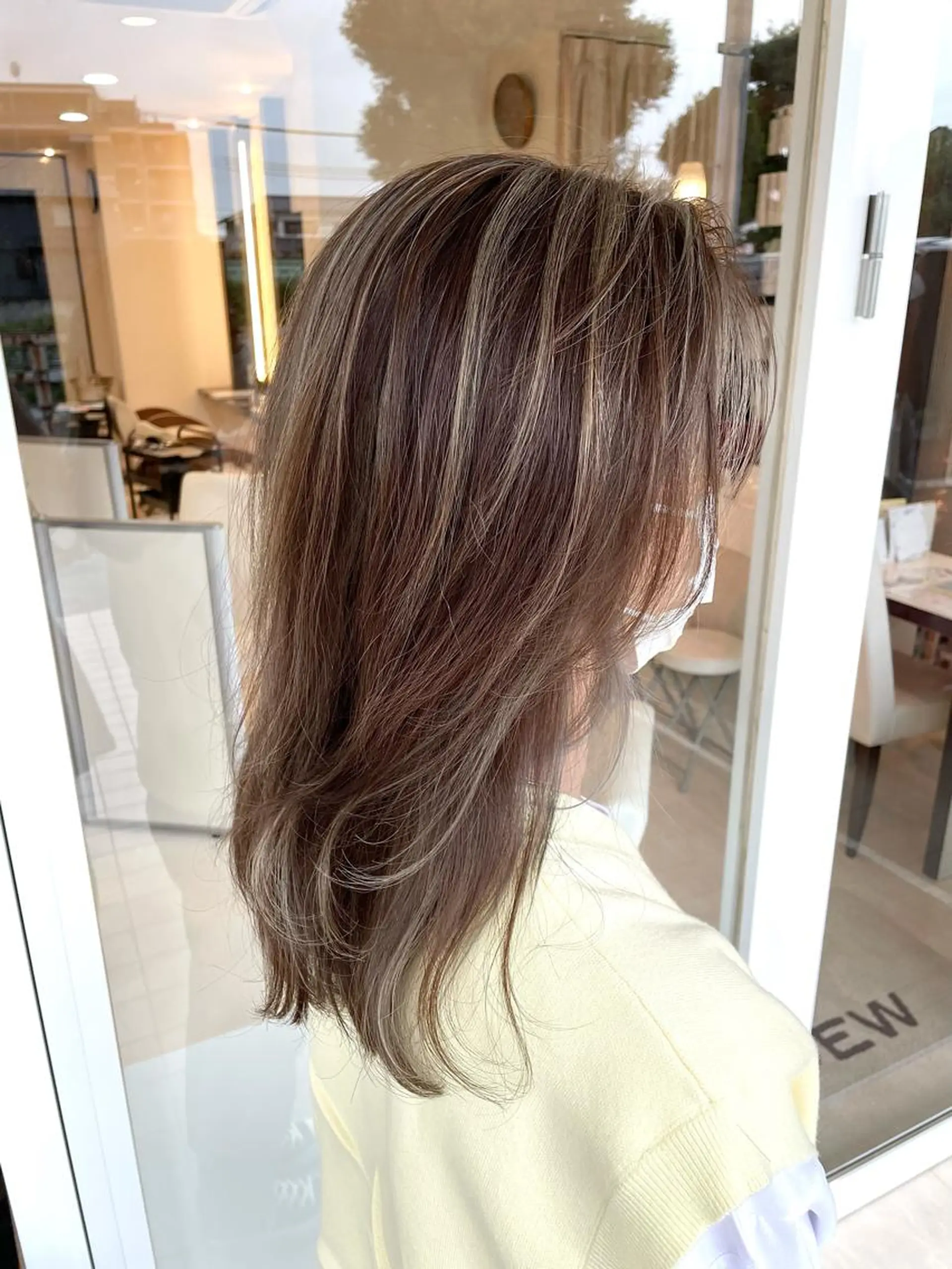 ミディアム ハイライト 武田 清久のヘアスタイル