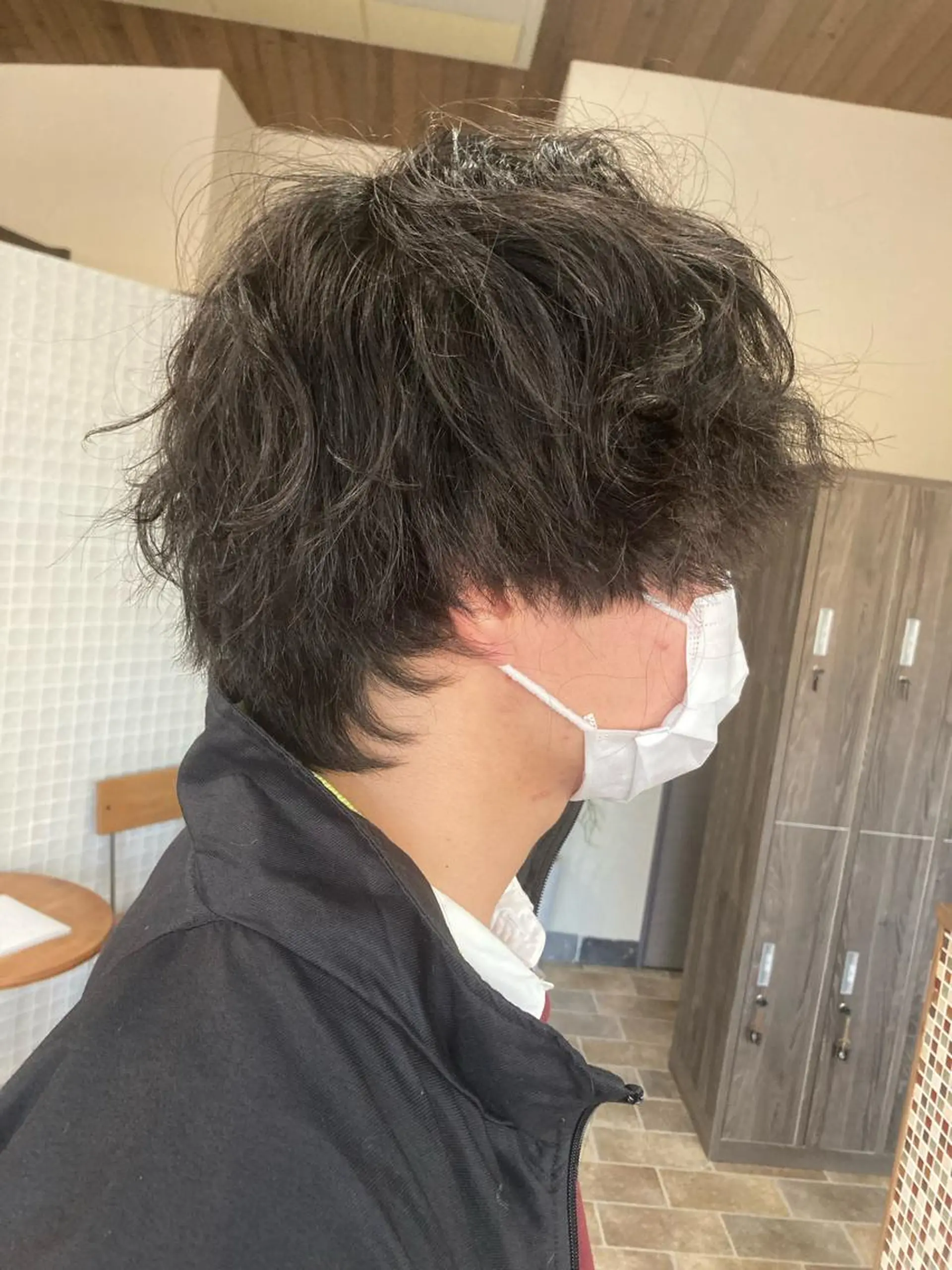 パーマ ウルフカット 加藤 泰地のヘアスタイル