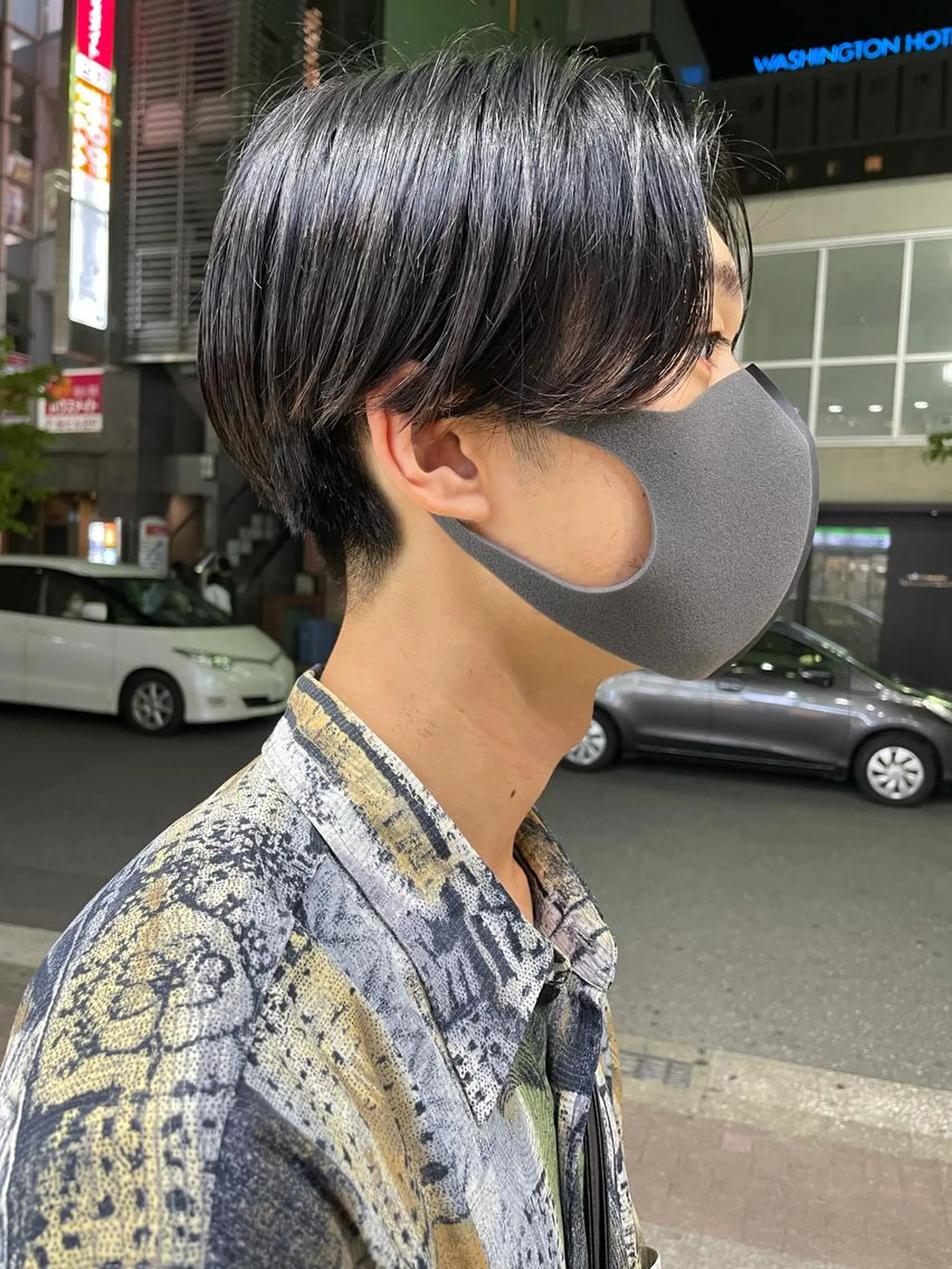 メンズ センターパート カット 韓国ヘア🦋 MIYUのヘアスタイル