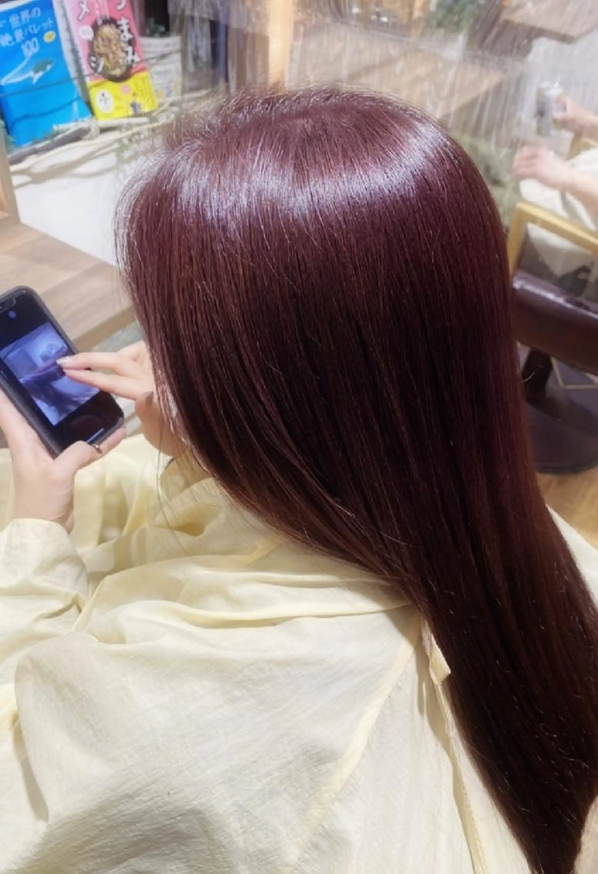 ロング カラー パープルカラー ヘアカラー 【平日のみ受付】河村 優佑のヘアスタイル