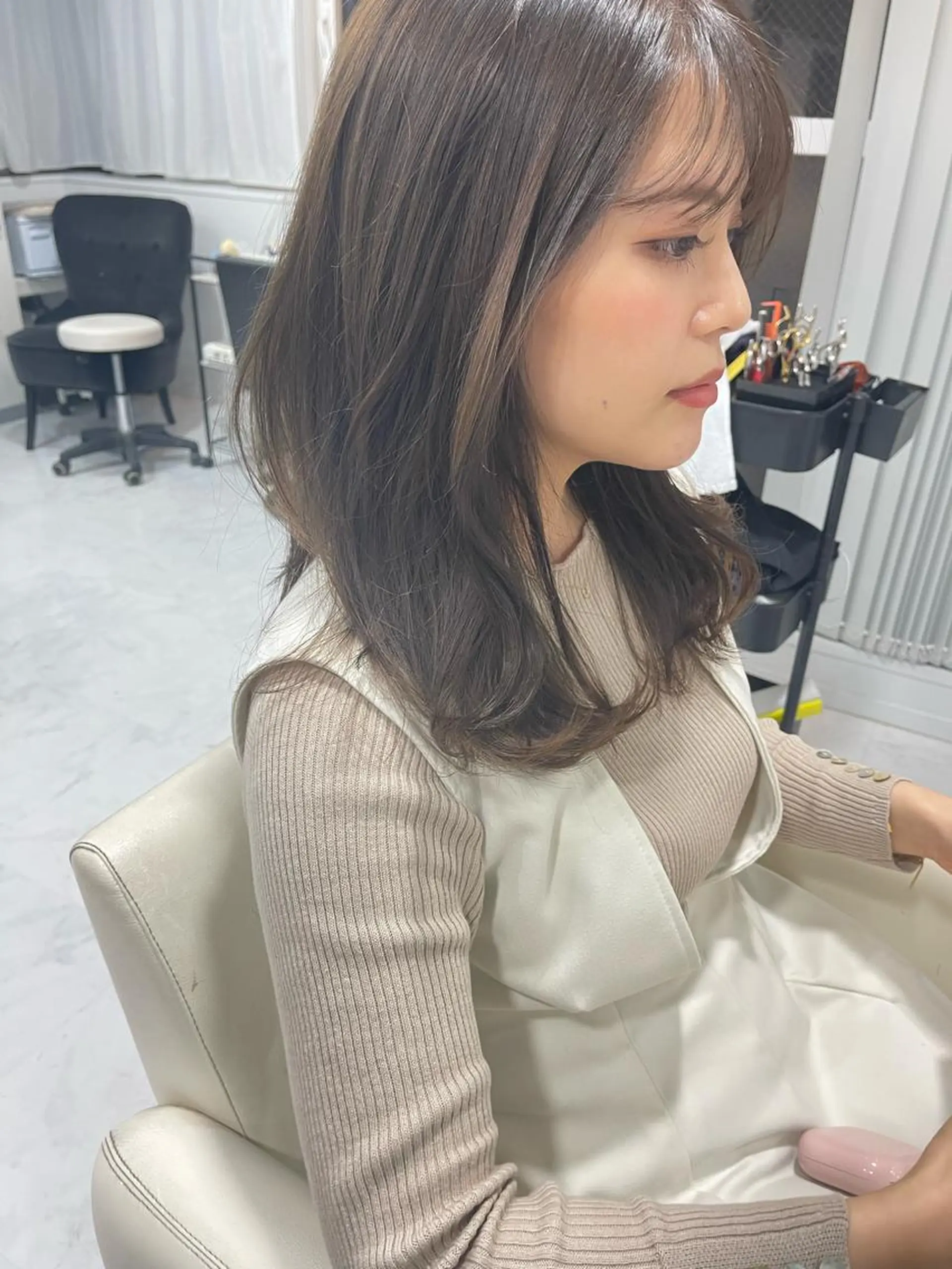 セミロング カット ヘアカラー トリートメント モテ髪支持率NO.1 KENJIROのヘアスタイル