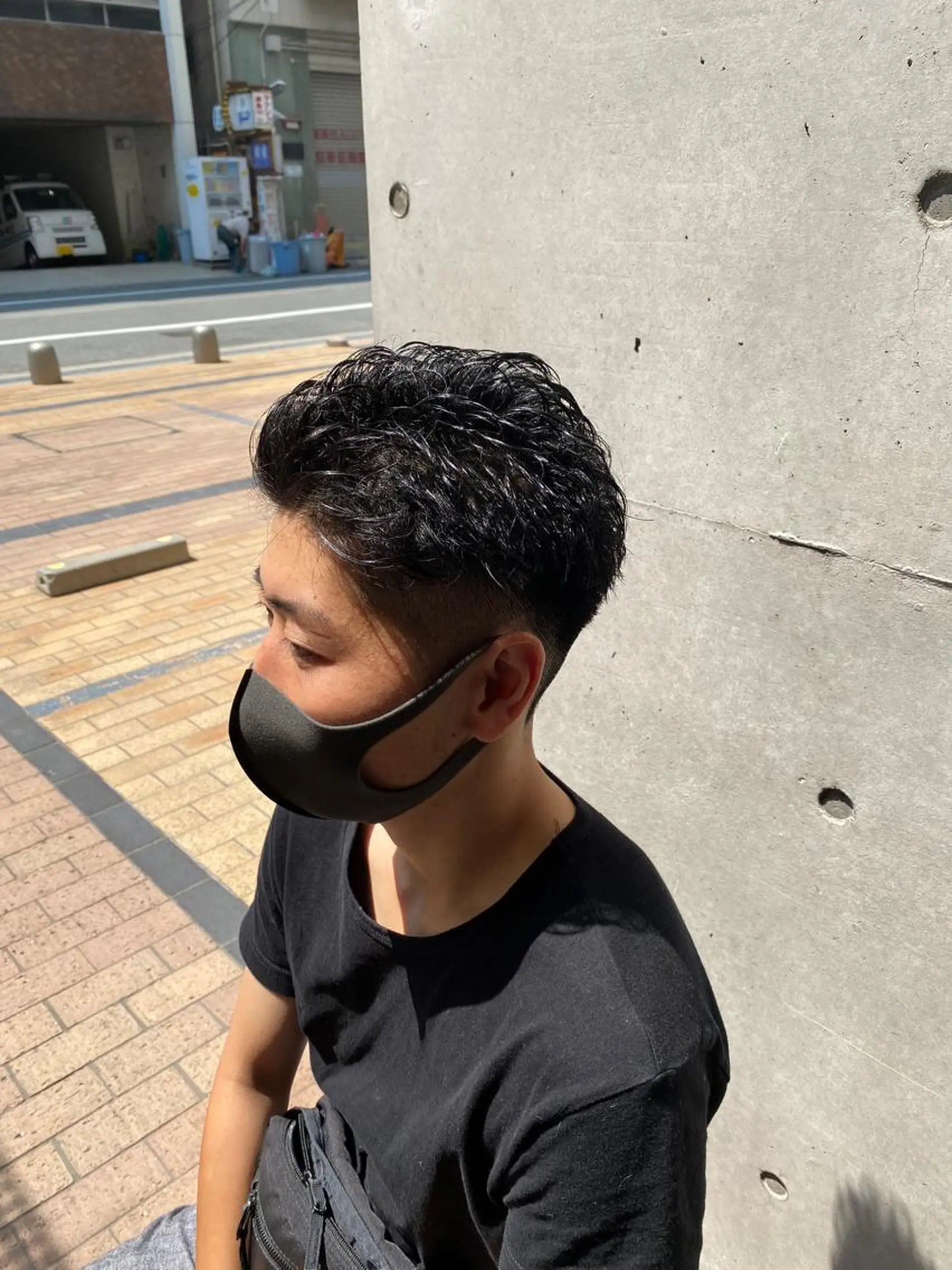 ショート カラー パーマ ヘアアレンジ メンズ QUONHEAL谷町店所属・TAIGA /メンズ美容師のヘアスタイル