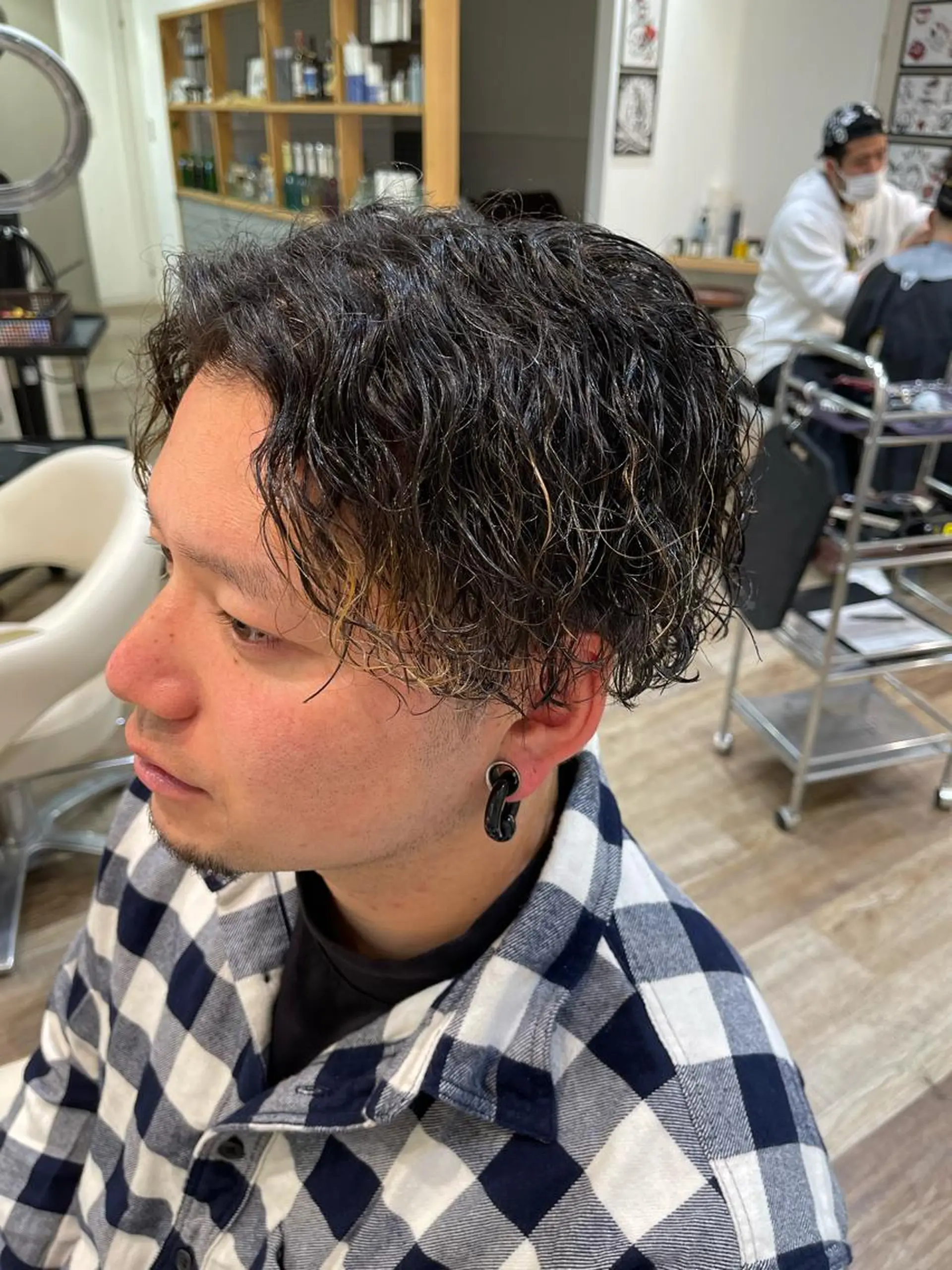 パーマ メンズ カット パーマ メンズパーマ 北原寿樹のヘアスタイル
