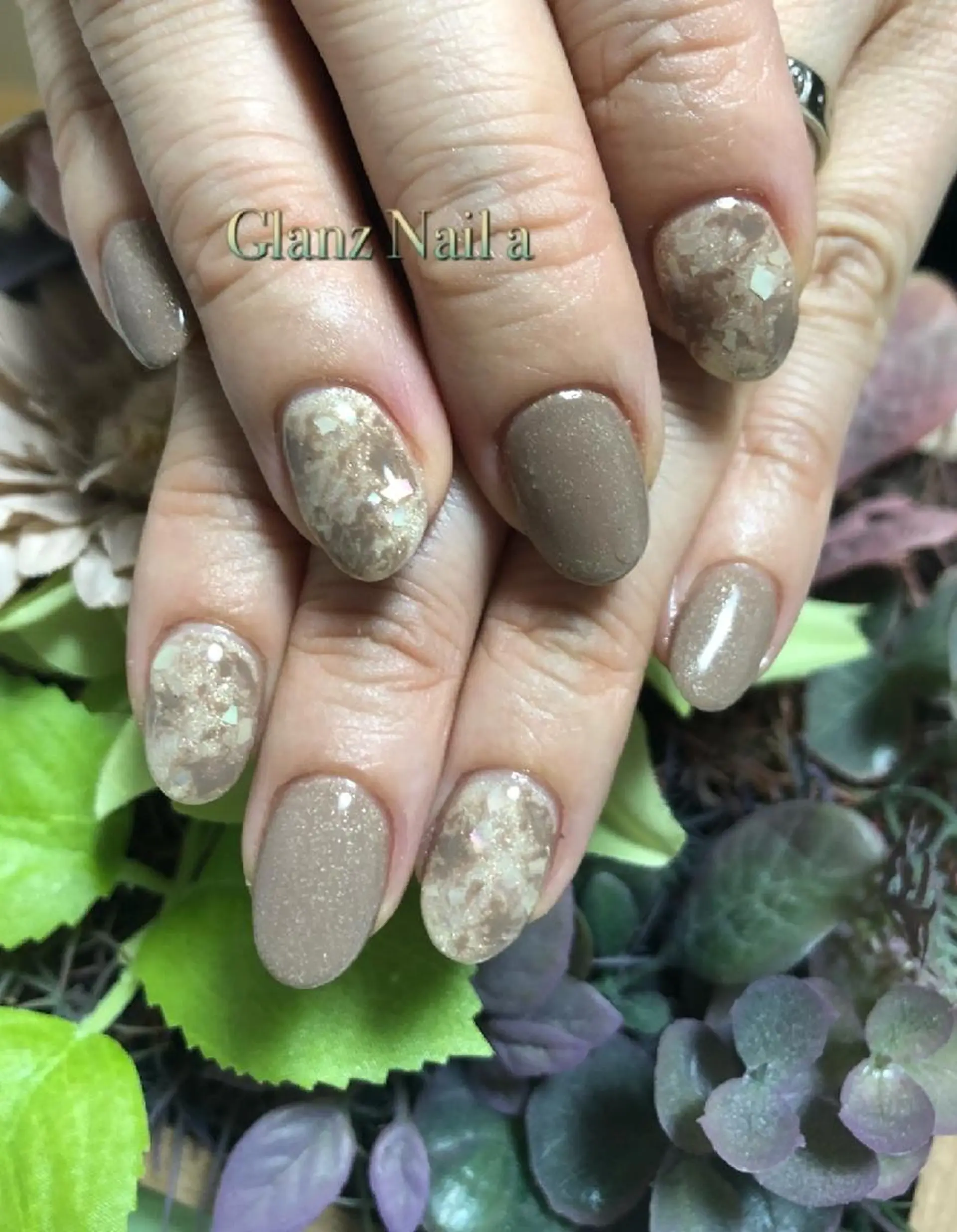 ネイル 大理石ネイル(マーブル) Glanz  Nail aのネイルデザイン