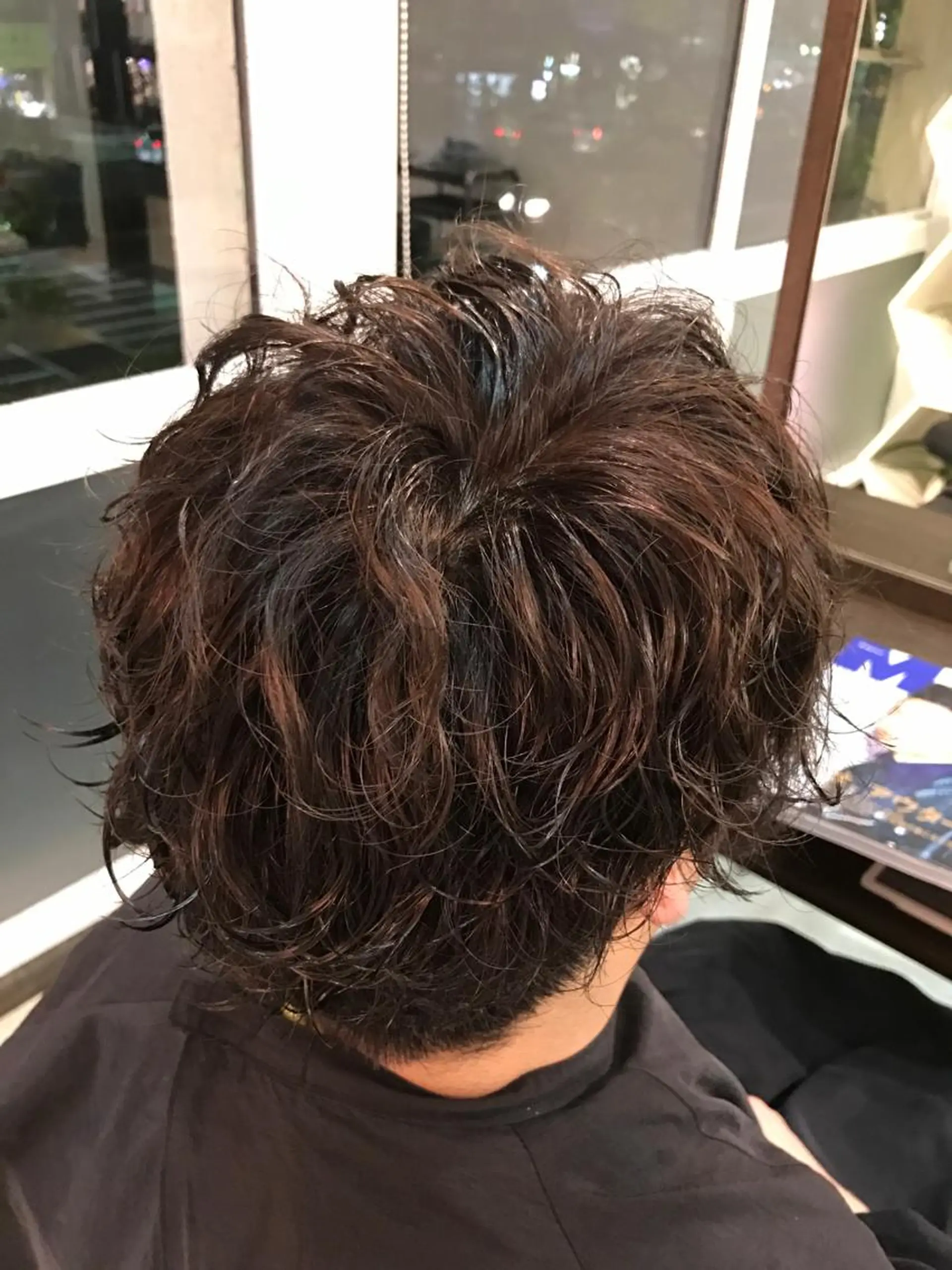 ショート パーマ メンズ メンズパーマ GRANLUSSO 岡山駅前 ビックカメラ5階所属・岡本 智次のヘアスタイル