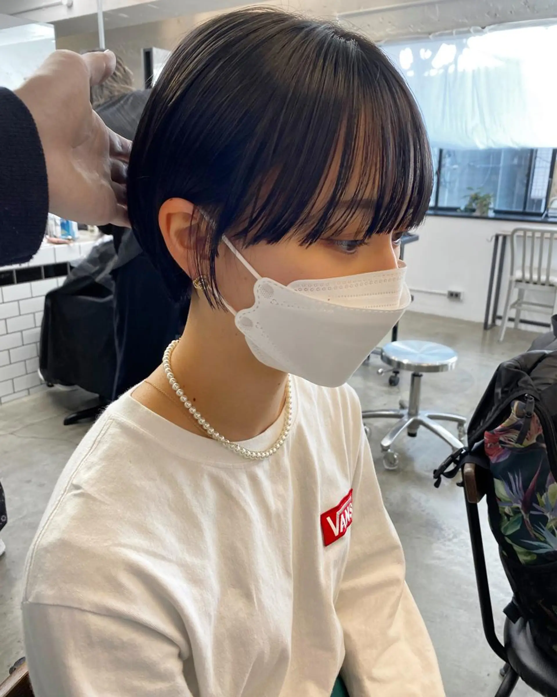 ショート カラー カット ヘアカラー トリートメント IVORY.所属・🟩白髪ぼかし/ボブ /ショートヘア/大司のヘアスタイル