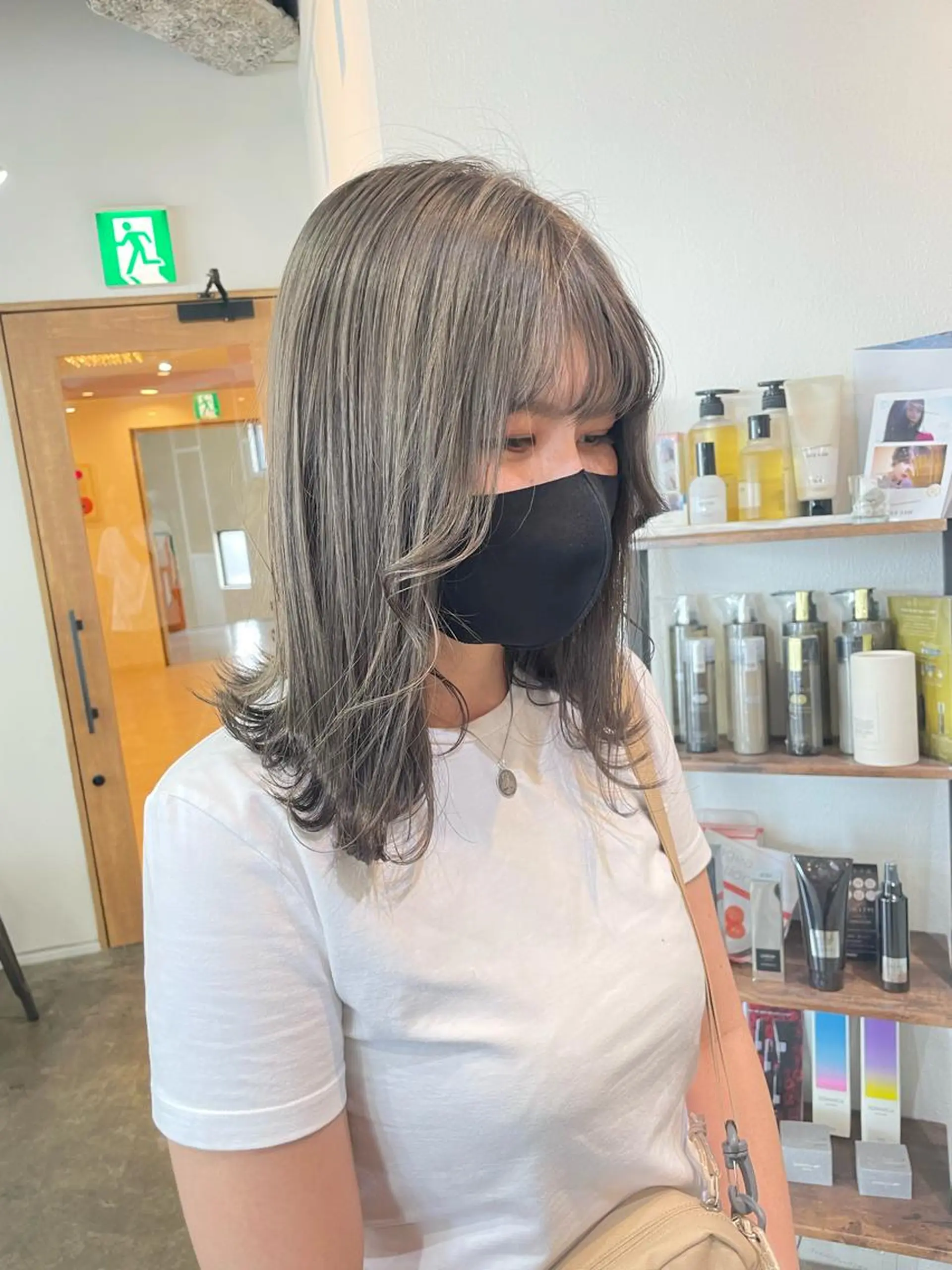 ミディアム カラー カラーモデル募集 吉原佳穂💗のヘアスタイル