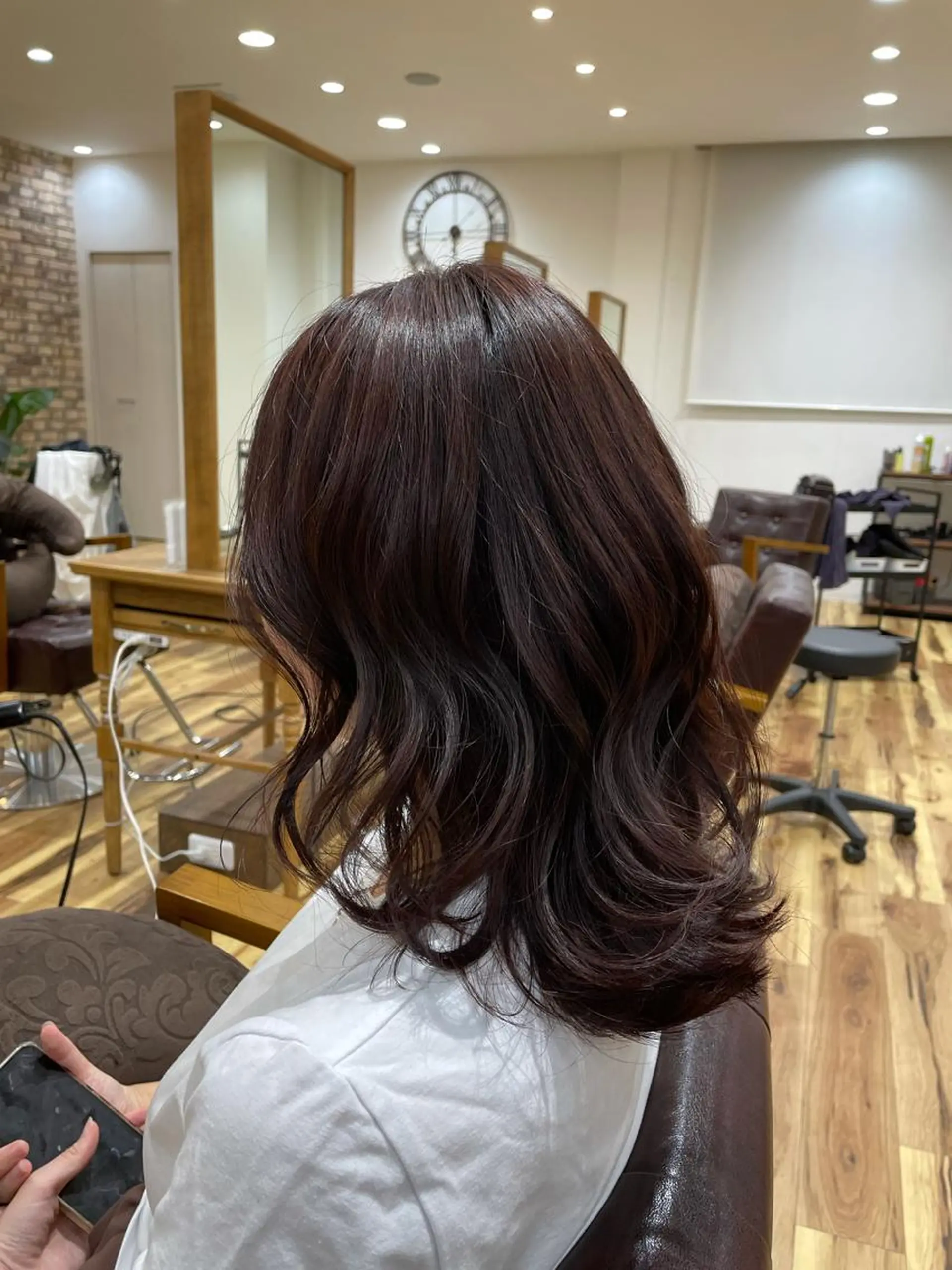 ミディアム YASUHIRO グレージュ/メンズのヘアスタイル