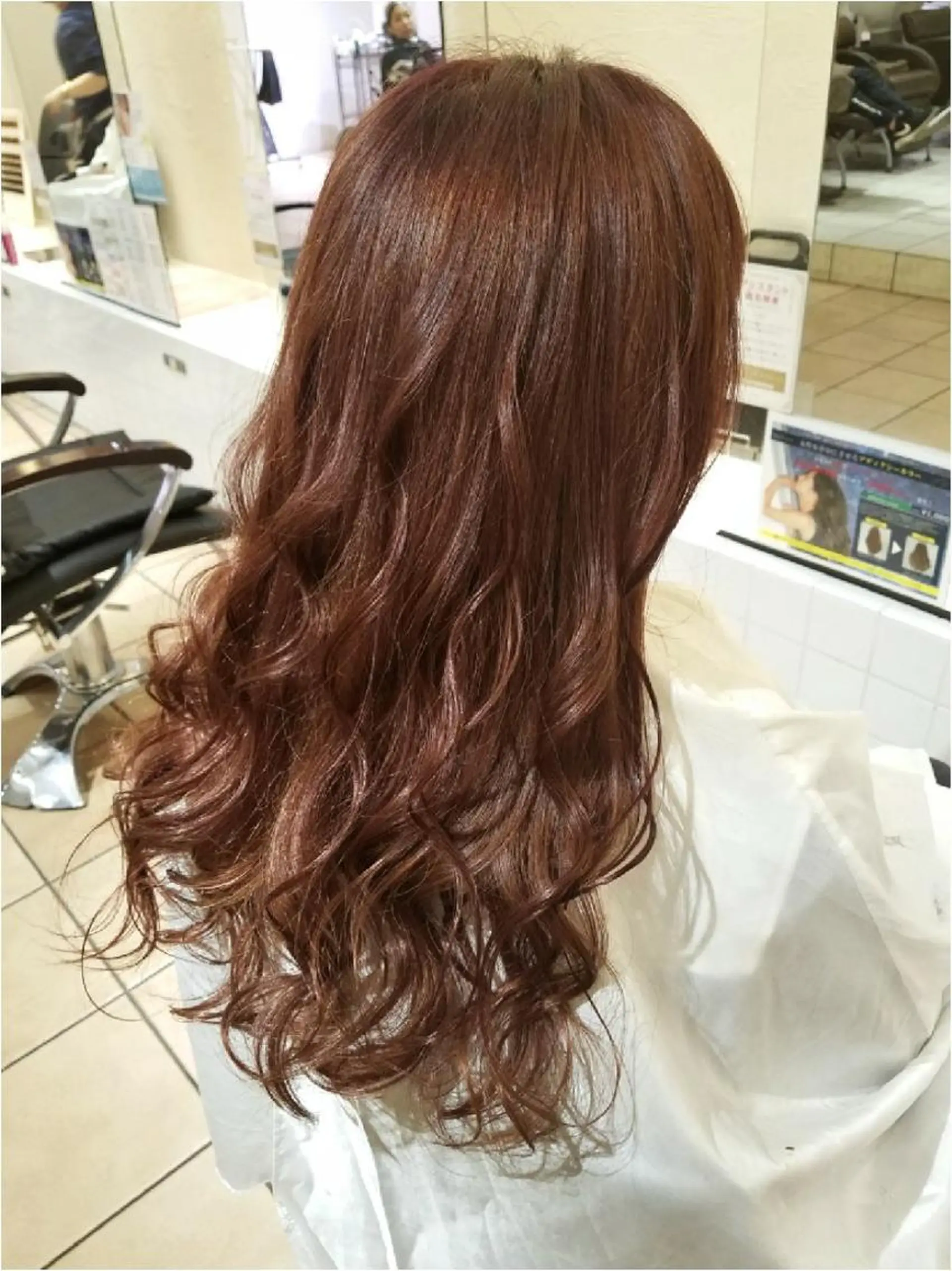 ロング カラー ヘアアレンジ ピンクカラー 【髪質改善美容師】t occa茨木篠原健太のヘアスタイル