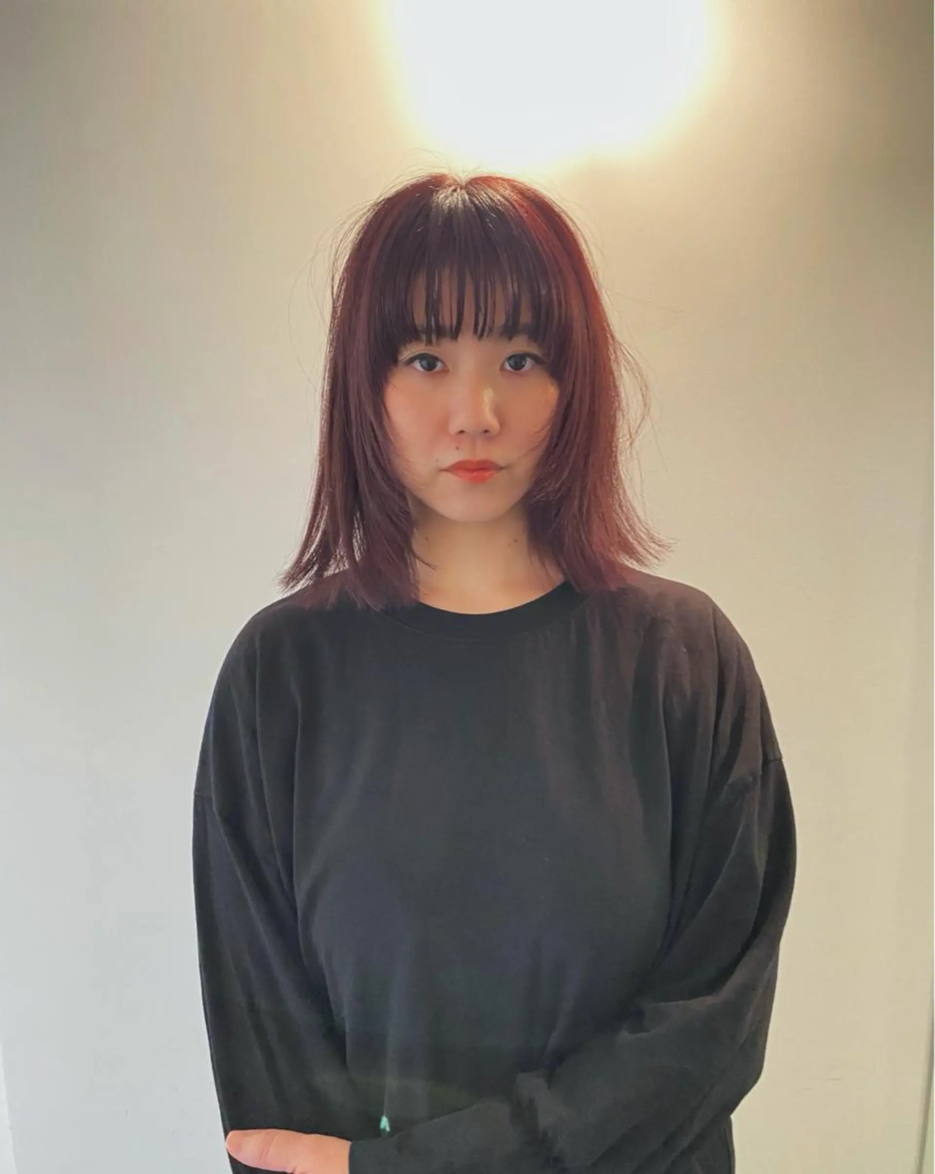 ミディアム ハイライト レイヤーカット GATTACA所属・KEI gattacaのヘアスタイル