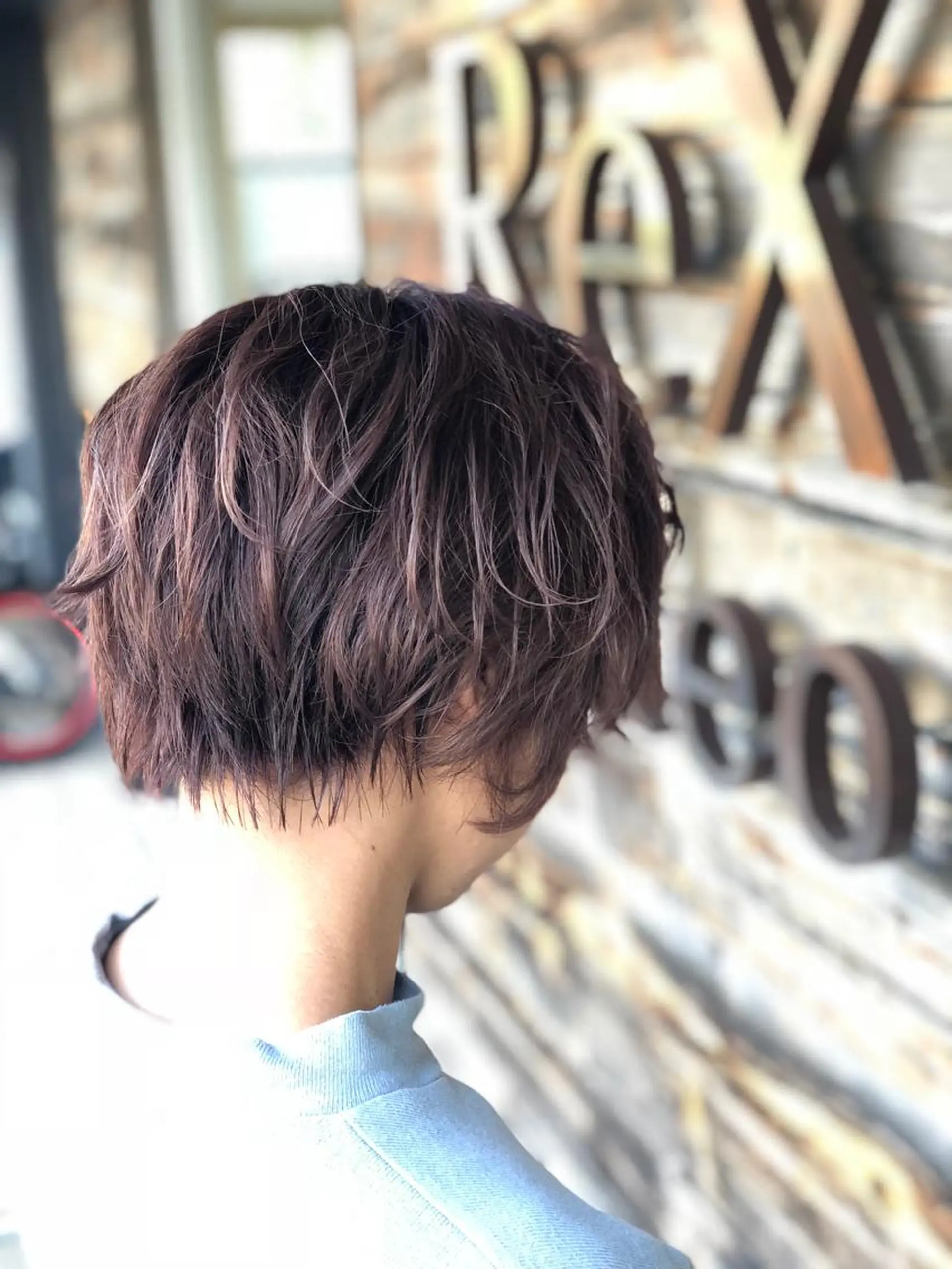 カラー グラデーションカラー ピンクカラー バイオレットカラー 大人艶カラー/ ショートカット　辻岡のヘアスタイル