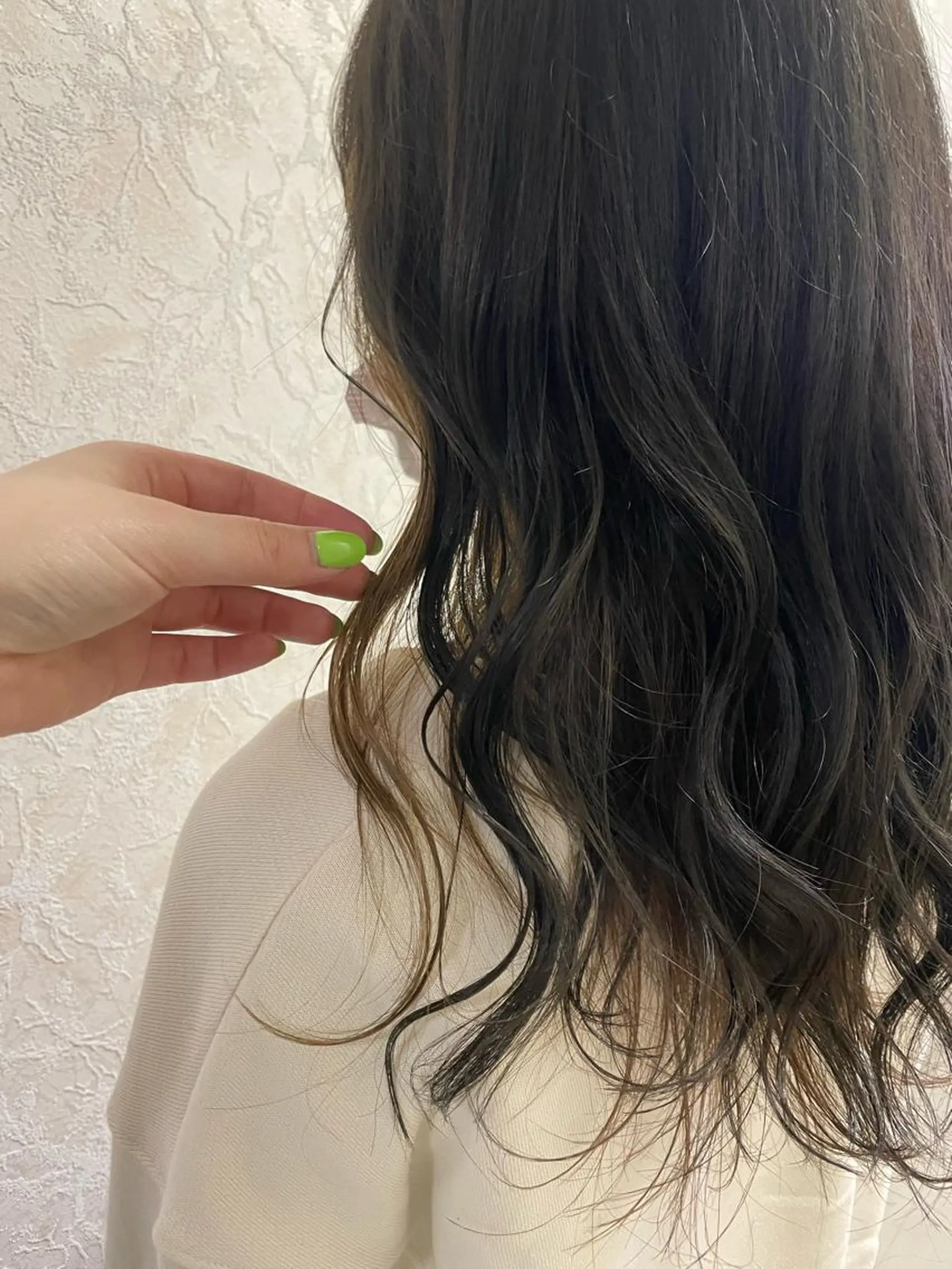 セミロング カラー カット ヘアカラー トリートメント 透けるカラー💐 maeのヘアスタイル
