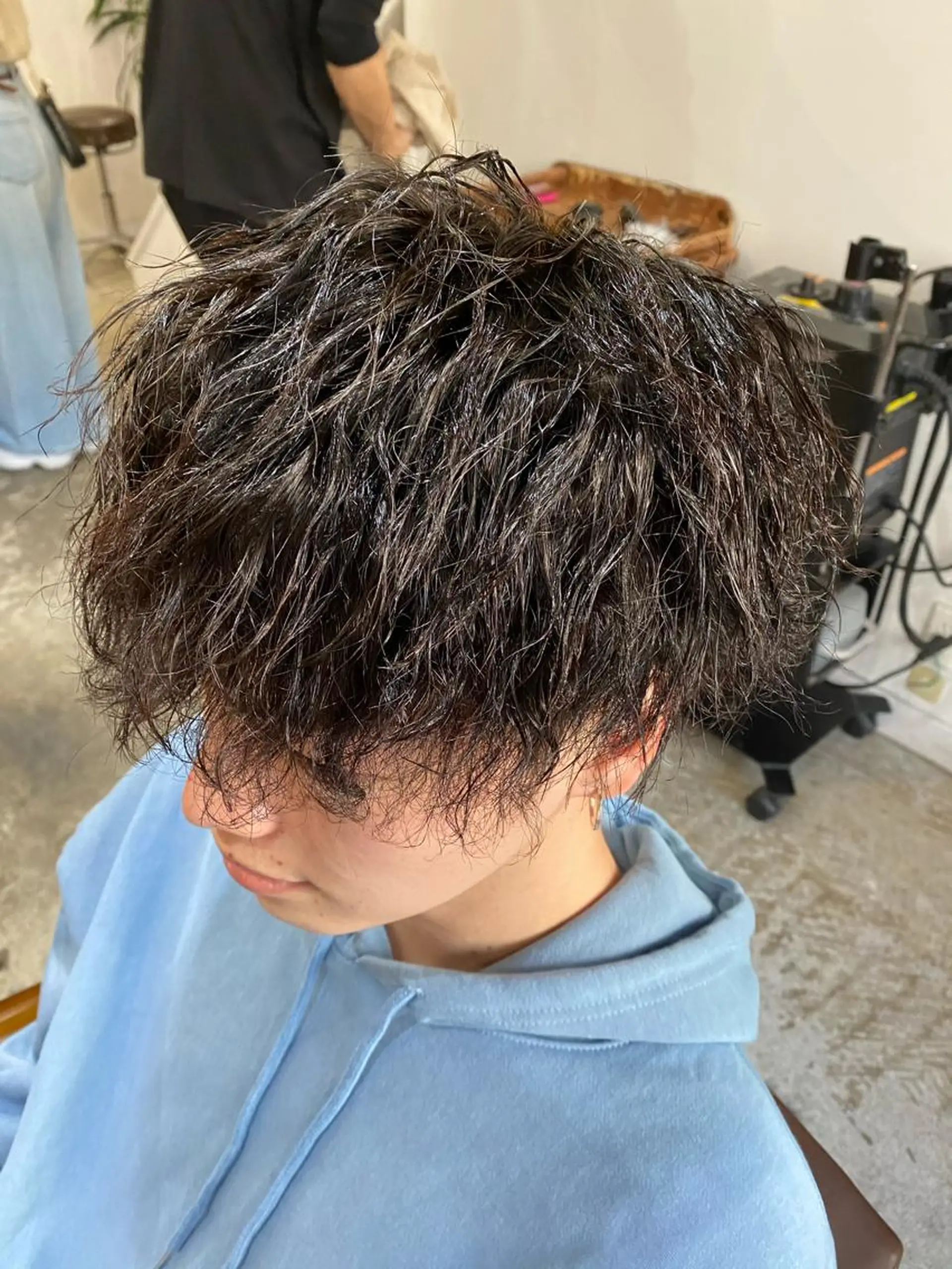 パーマ メンズ メンズパーマ esu心斎橋所属・esu☀️勇美☀️ 髪質改善ストレートのヘアスタイル