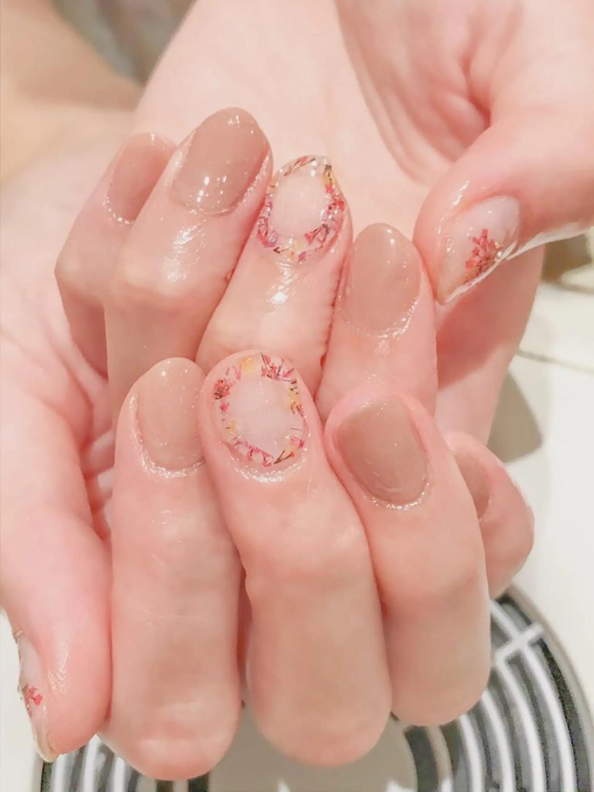 ネイル ジェルネイル ぷっくりネイル 春ネイル Nyanco Nailのネイルデザイン