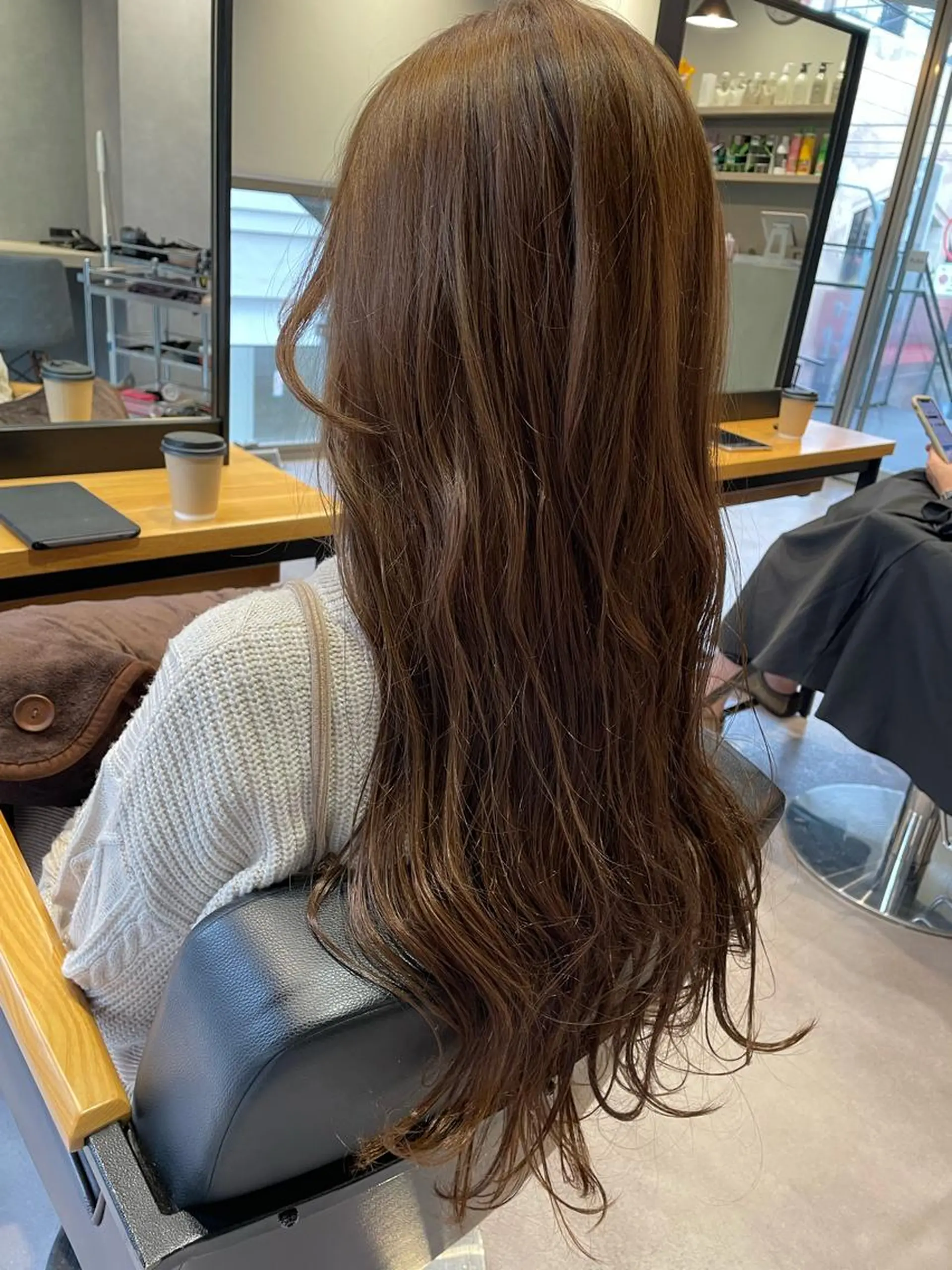 ロング カラー アッシュ ブリーチ ケアブリーチ ショコラグレージュ ダークアッシュ ヘアカラー 韓国風/オシャレ /縮毛矯正/滝口琴未のヘアスタイル